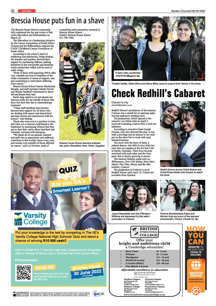 Sandton Chronicle 08 April 2022 page 8