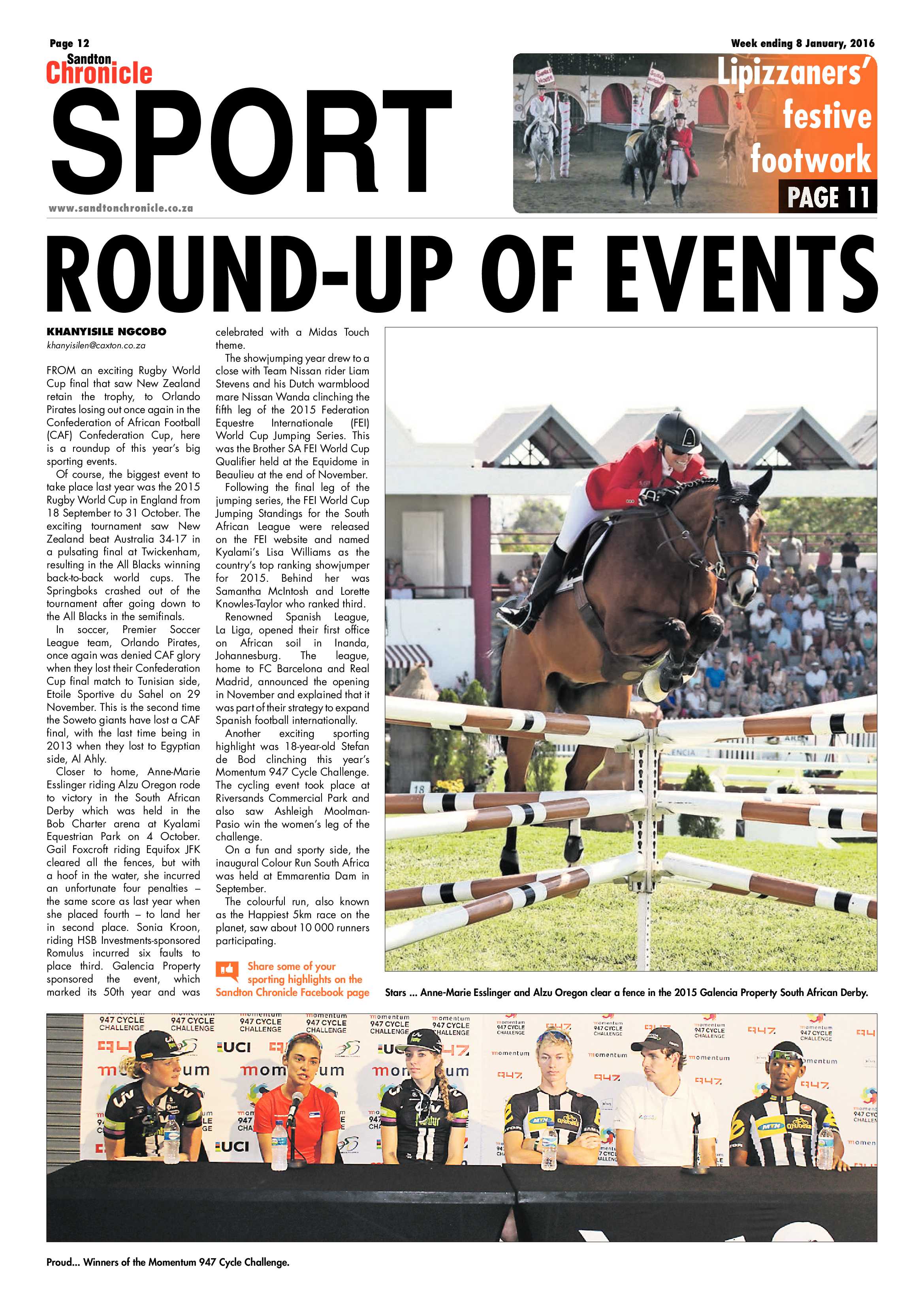Sandton Chronicle 08 January 2015 page 12