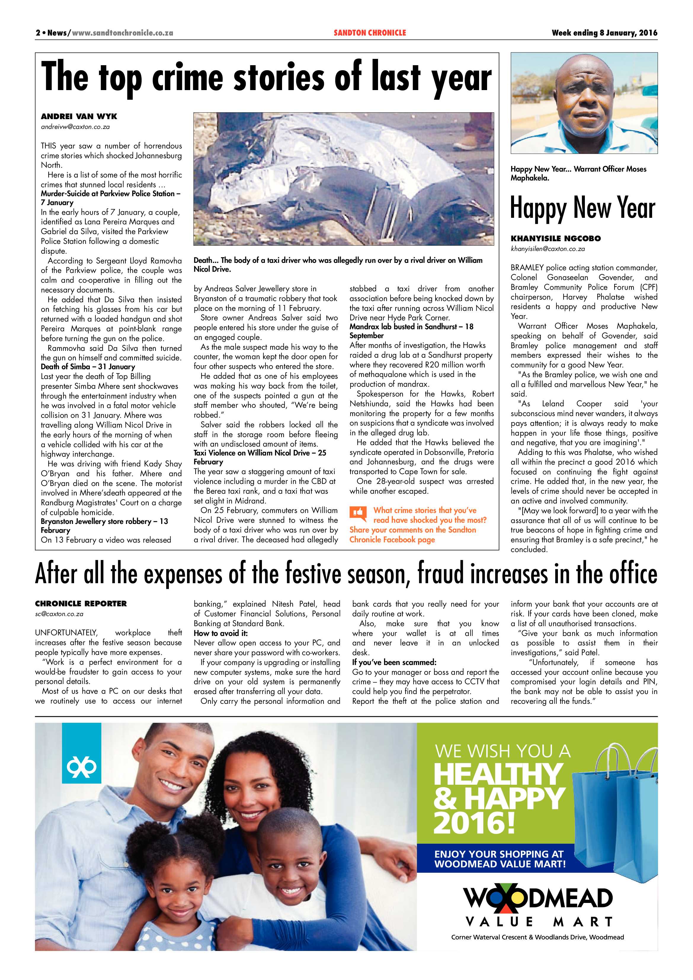 Sandton Chronicle 08 January 2015 page 2