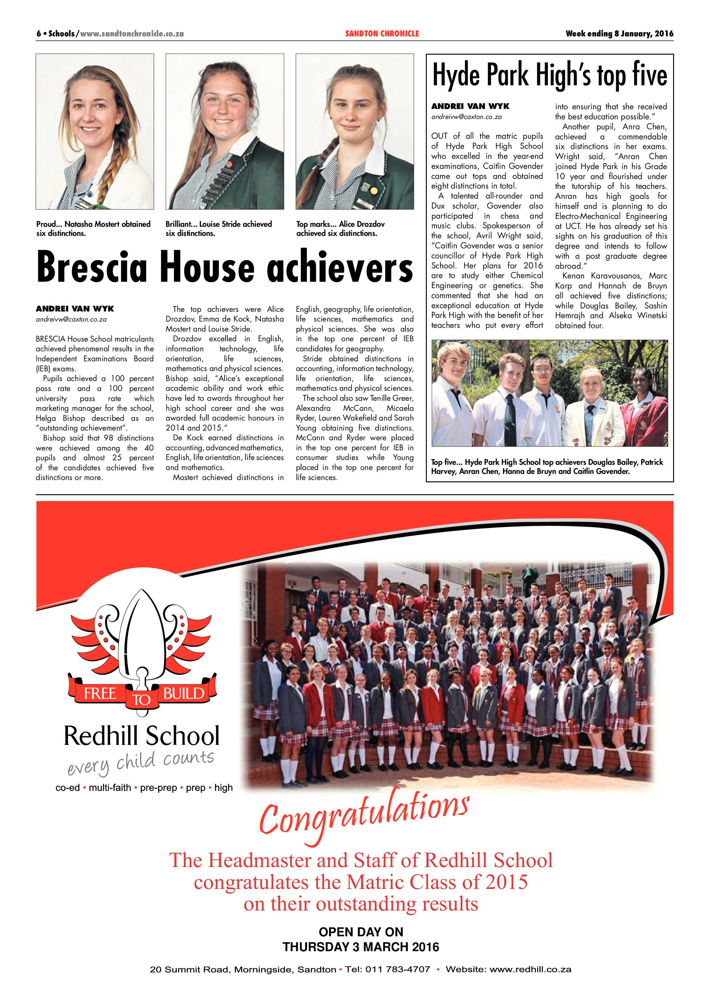 Sandton Chronicle 08 January 2015 page 6