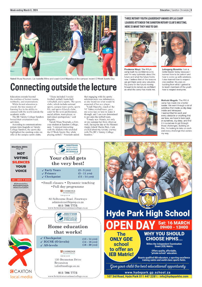 Sandton Chronicle 08 March 2024 page 9