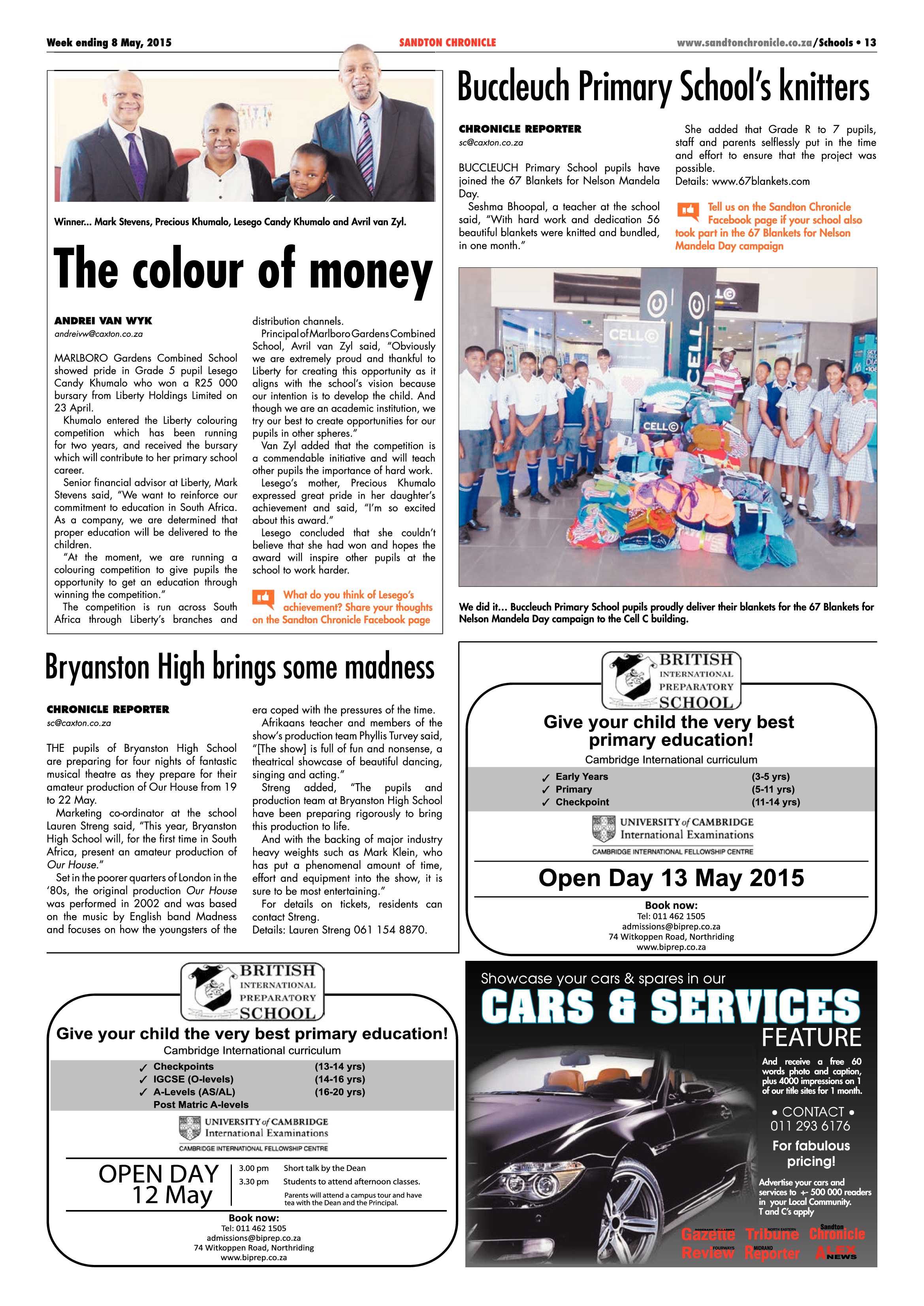 Sandton Chronicle 08 May 2015 page 21