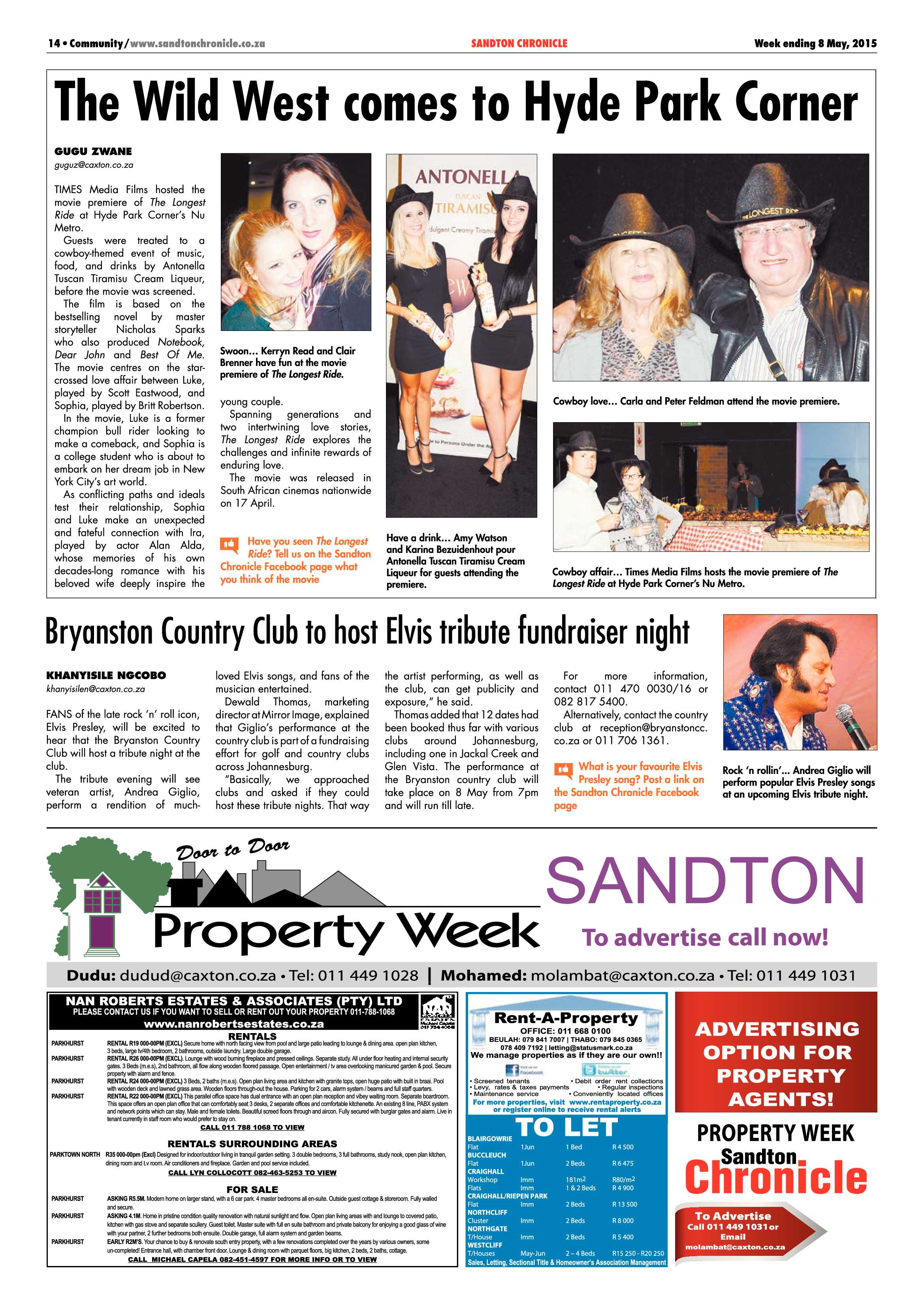 Sandton Chronicle 08 May 2015 page 22