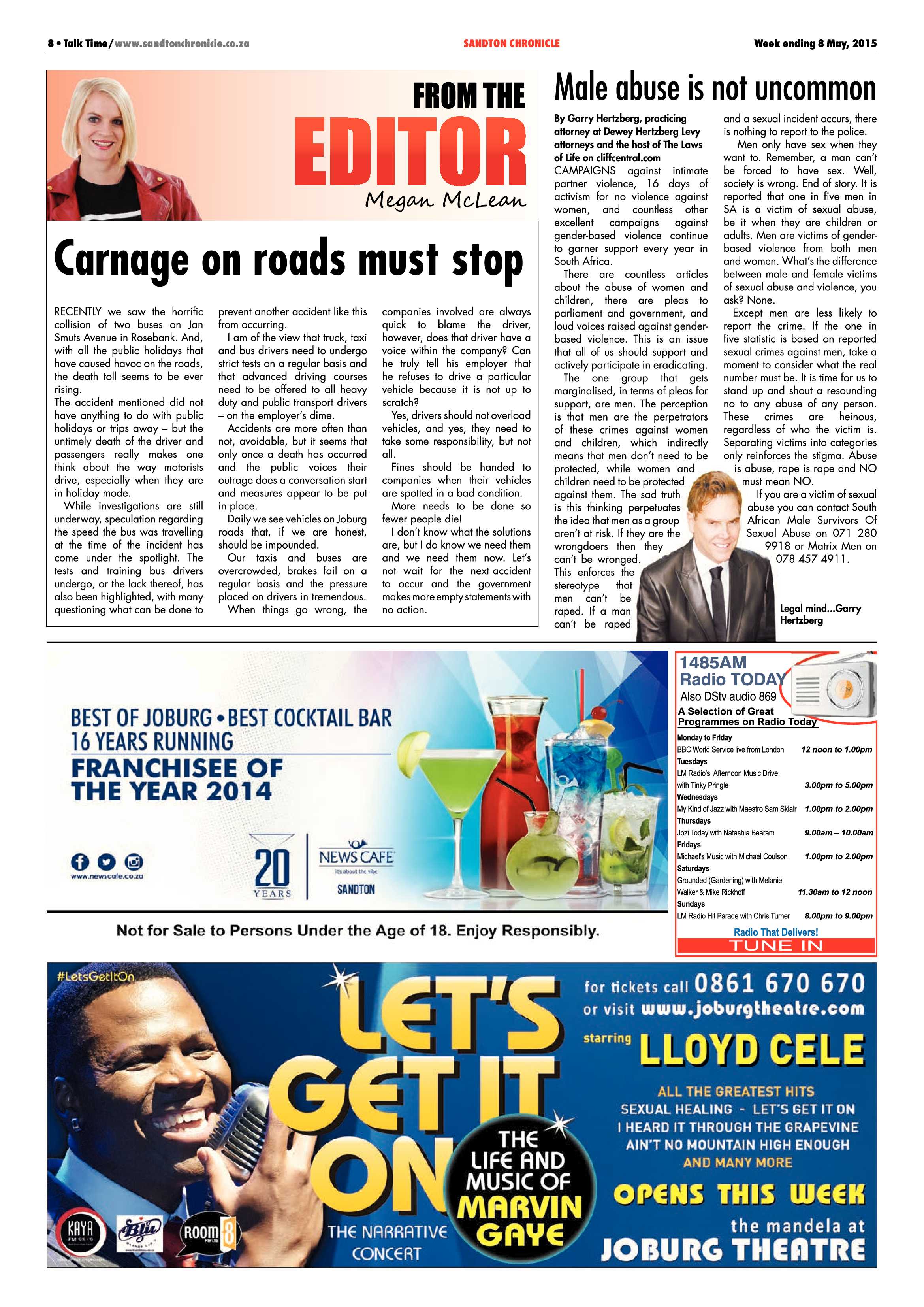 Sandton Chronicle 08 May 2015 page 8