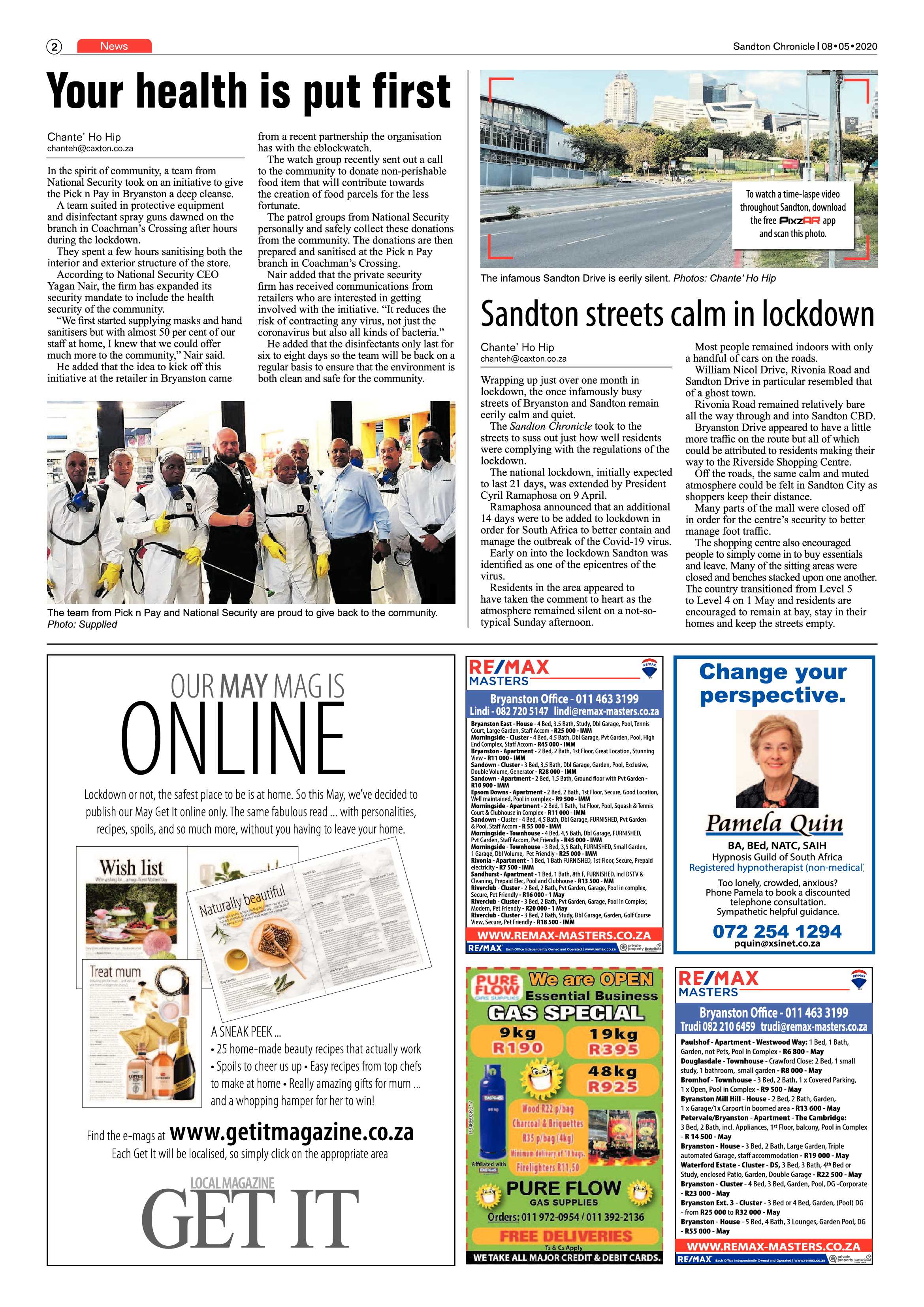 Sandton Chronicle 08 May 2020 page 2
