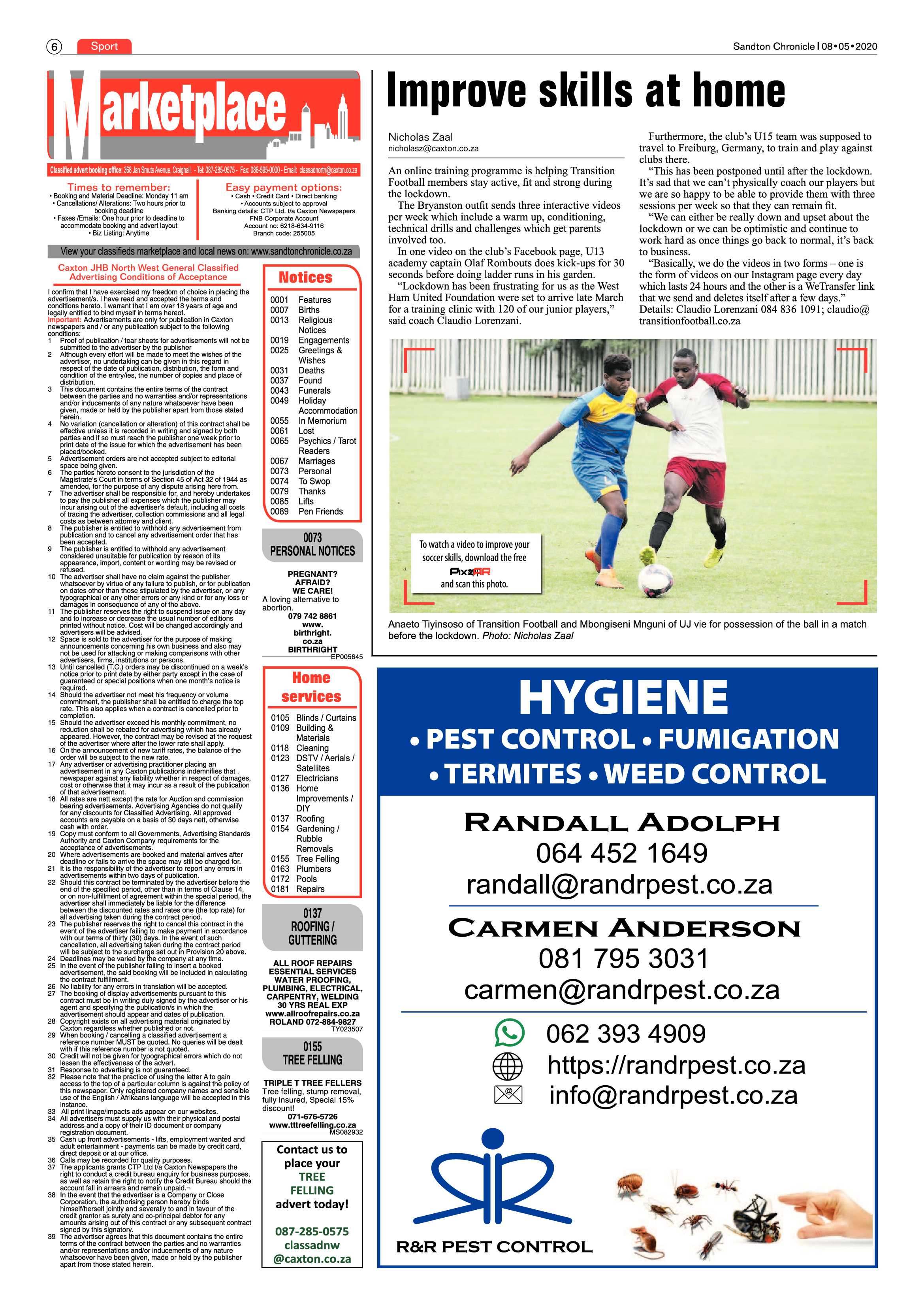 Sandton Chronicle 08 May 2020 page 6