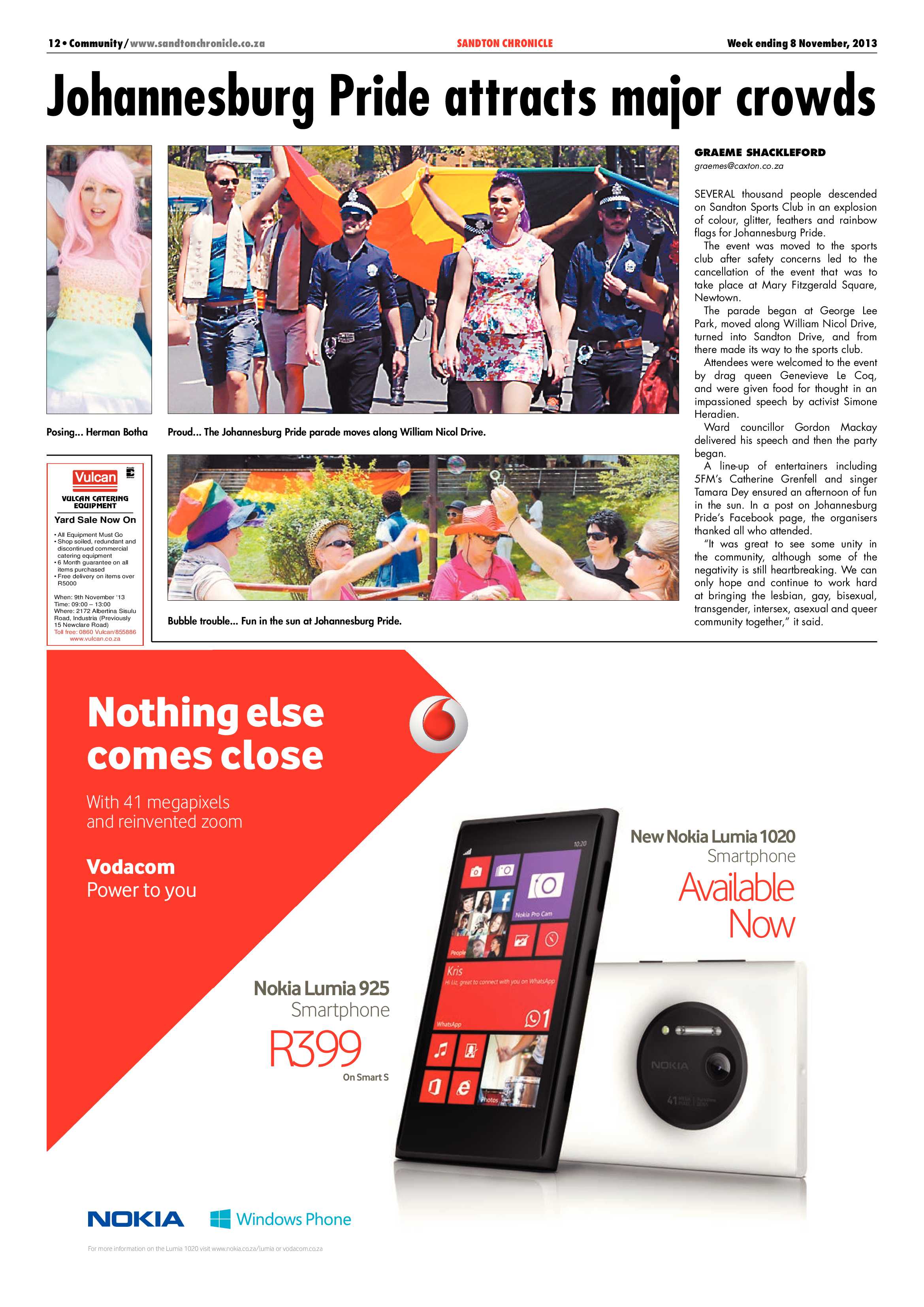 Sandton Chronicle 08 November 2013 page 12