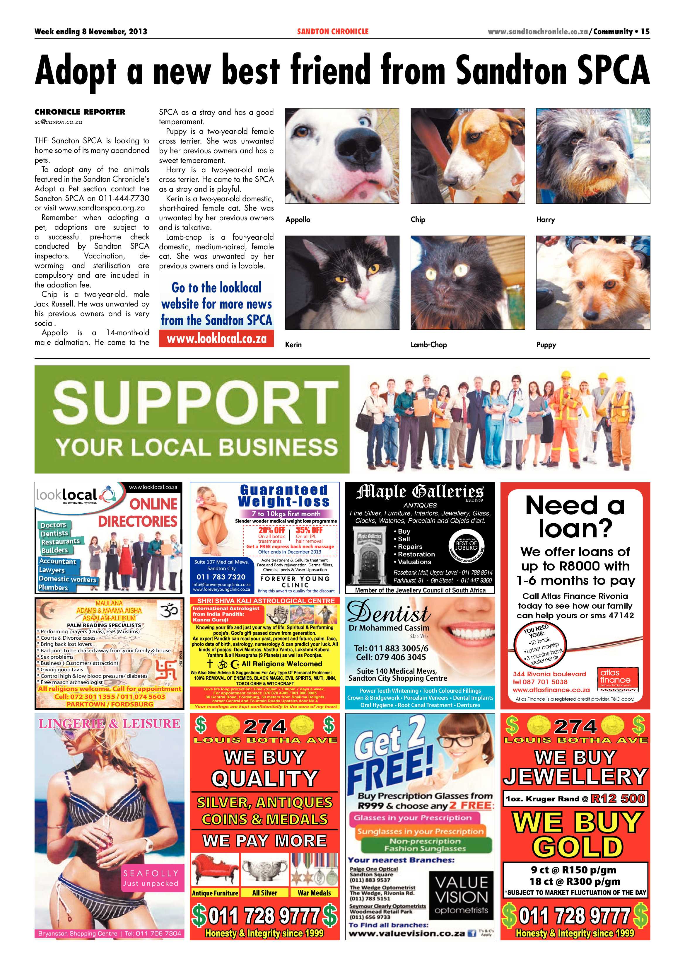 Sandton Chronicle 08 November 2013 page 35