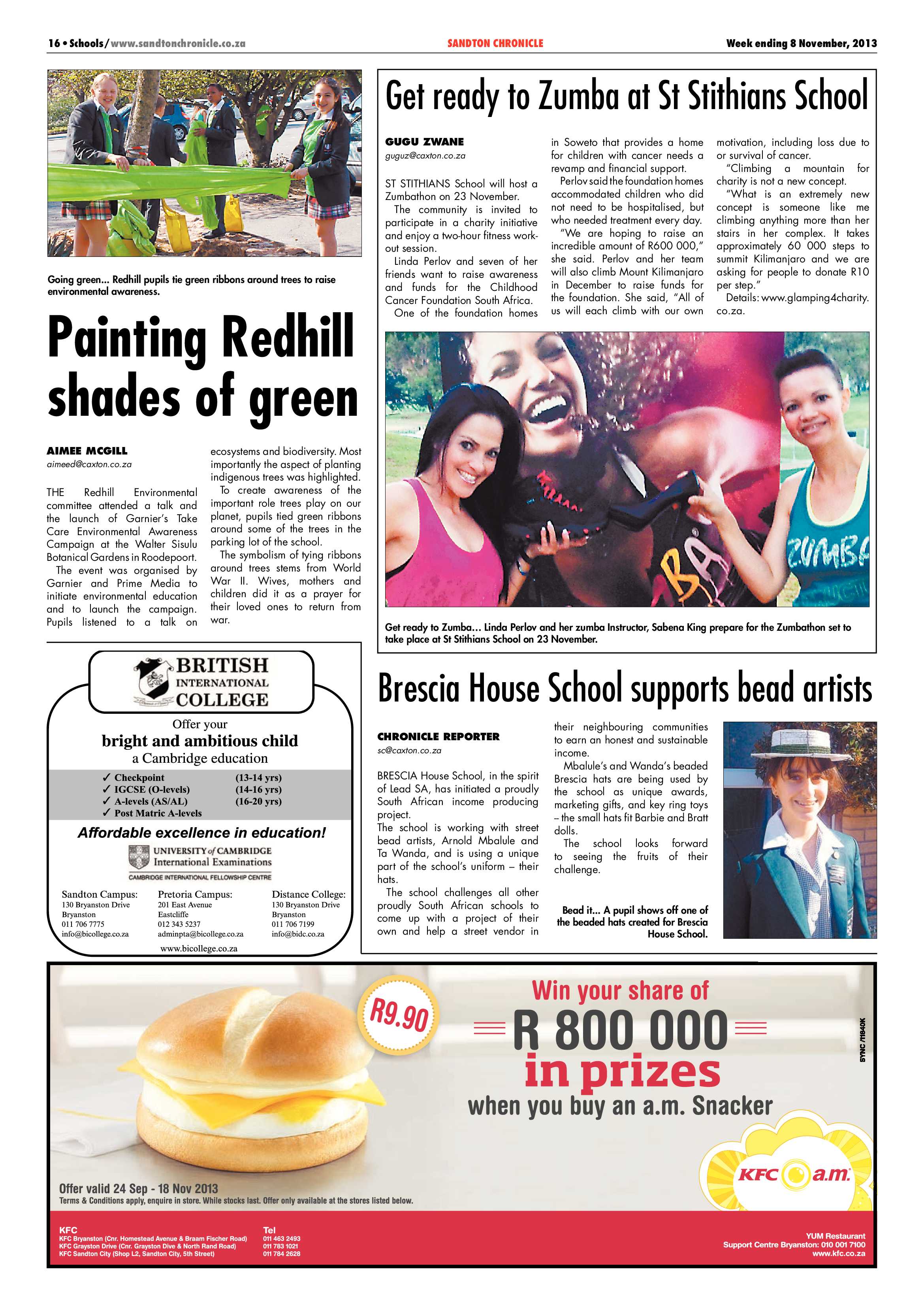 Sandton Chronicle 08 November 2013 page 36