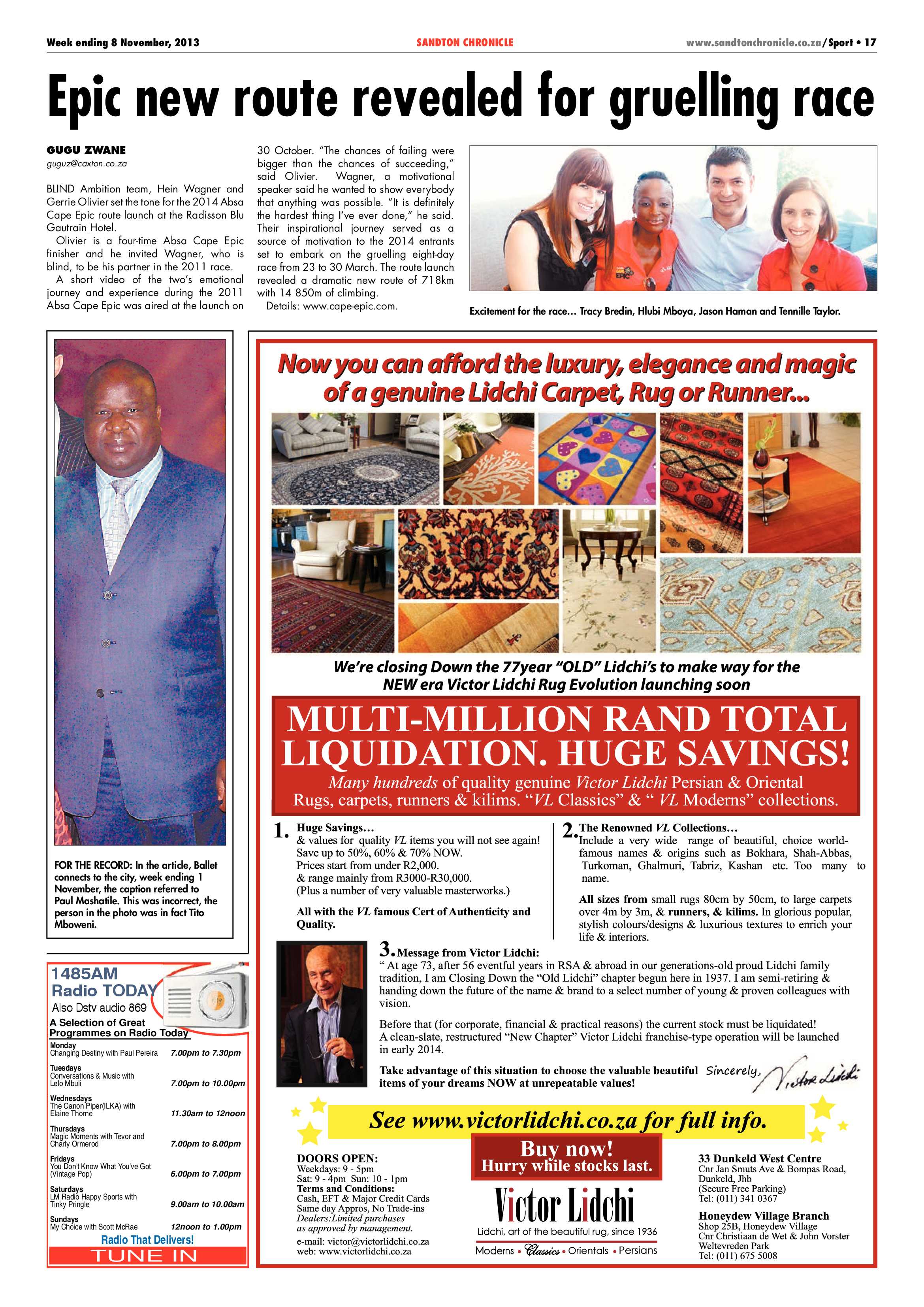 Sandton Chronicle 08 November 2013 page 37