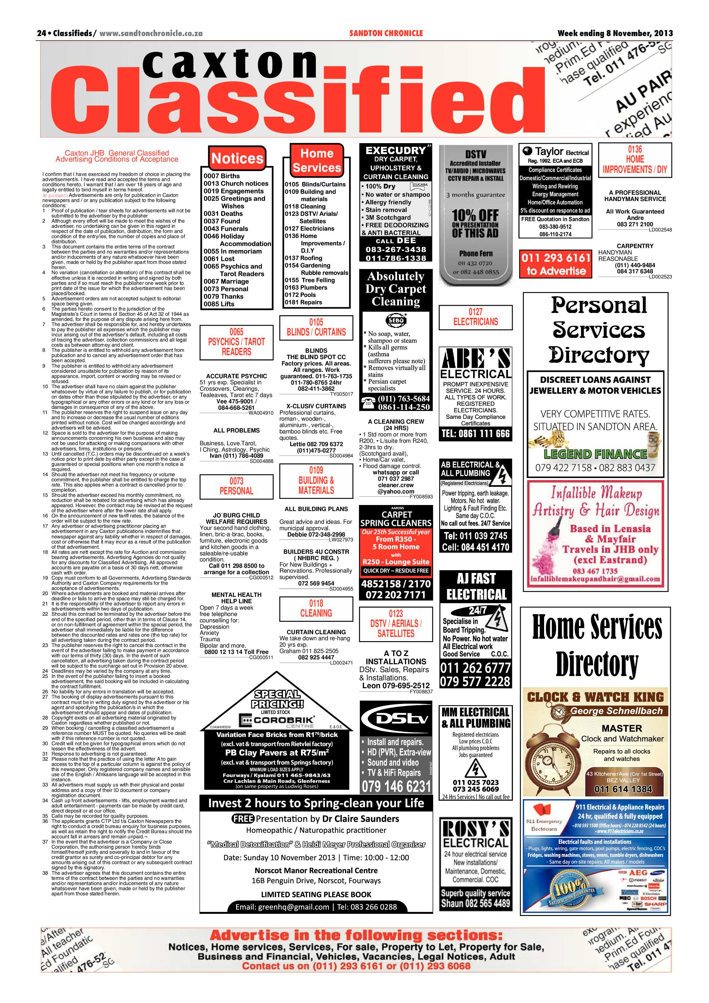 Sandton Chronicle 08 November 2013 page 44