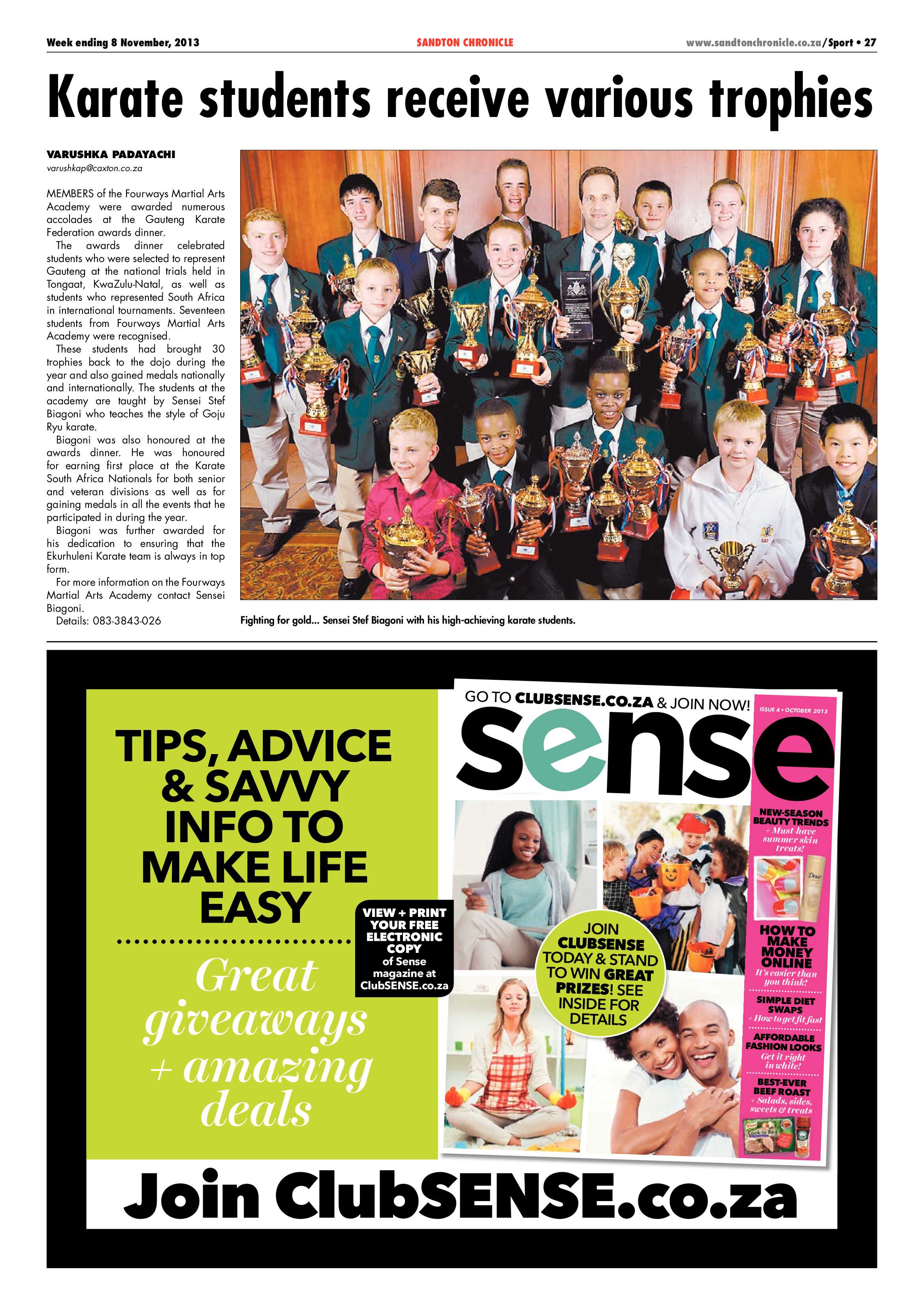 Sandton Chronicle 08 November 2013 page 47