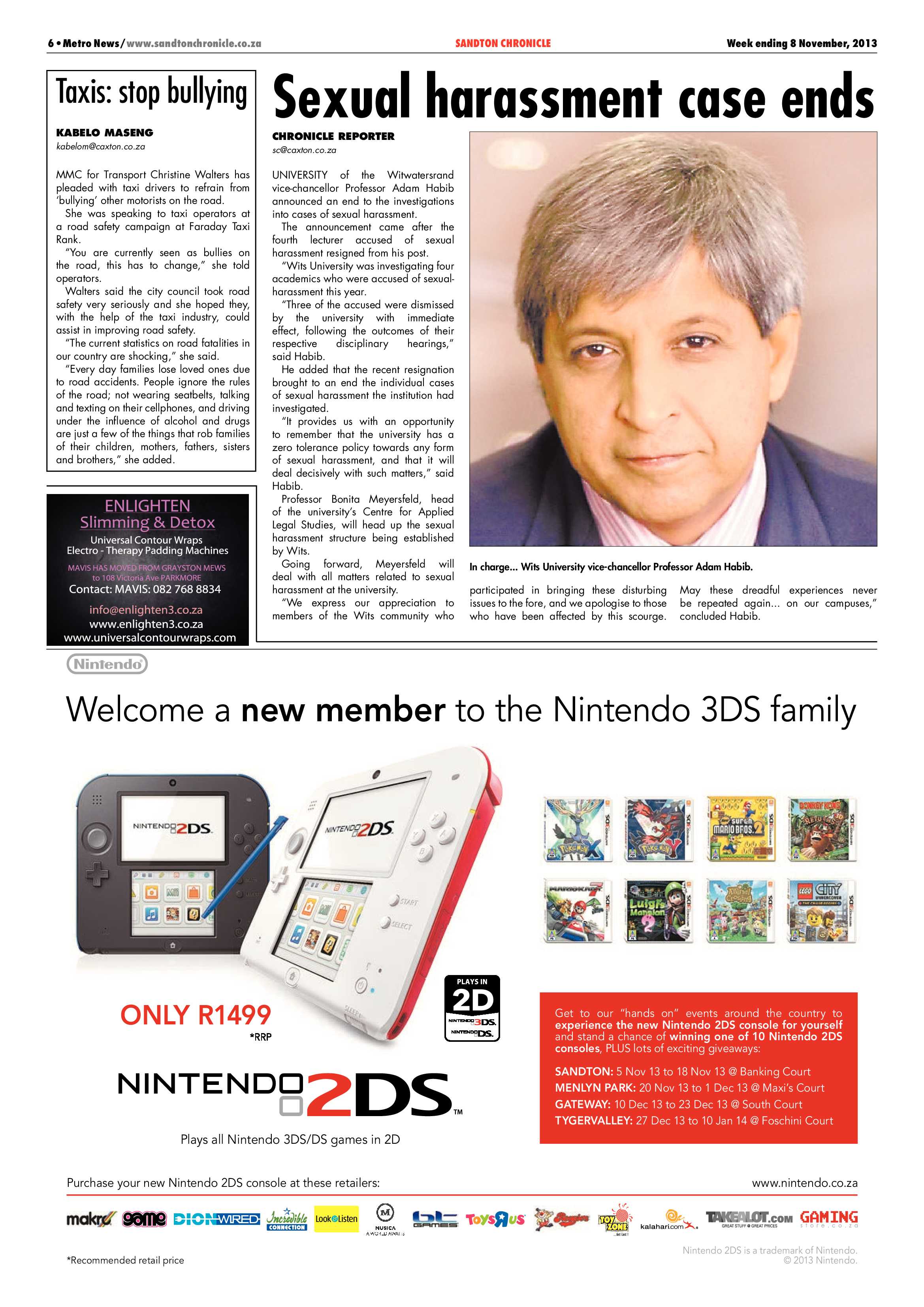 Sandton Chronicle 08 November 2013 page 6