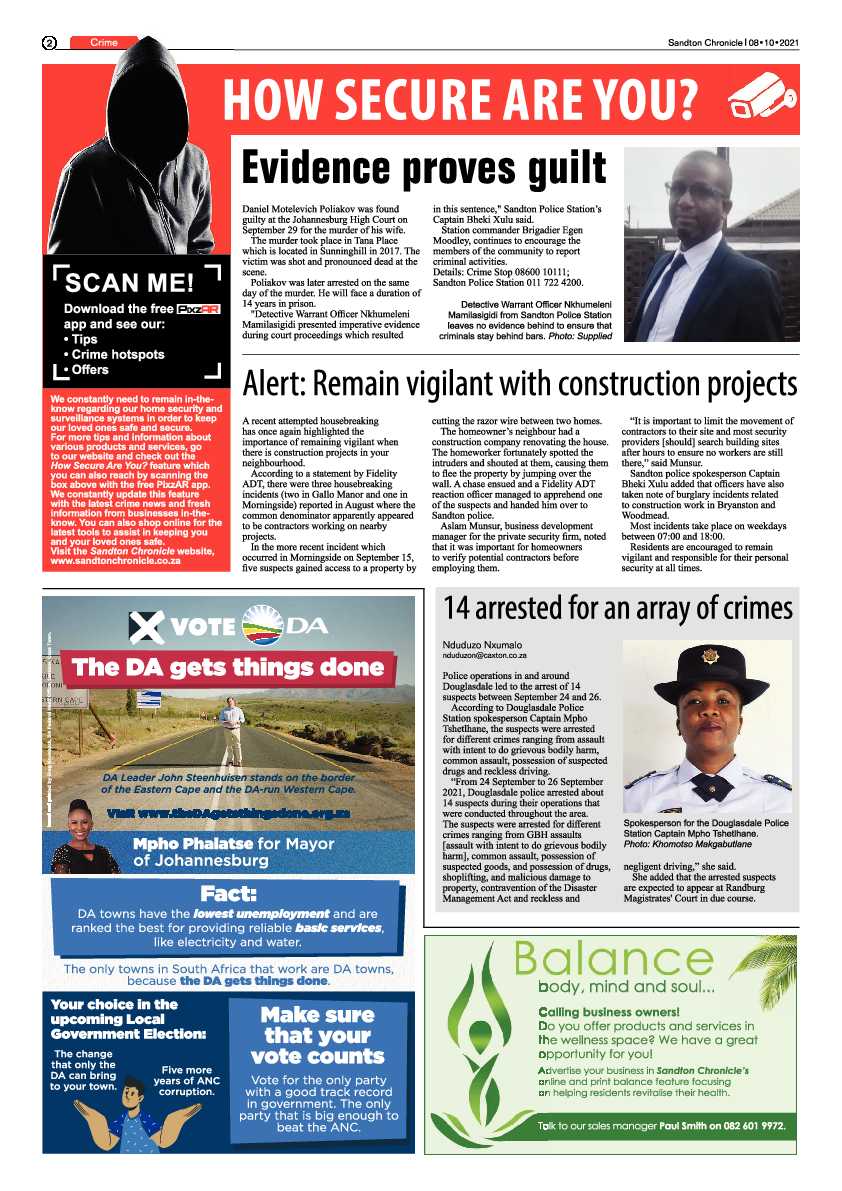 Sandton Chronicle 08 October 2021 page 2