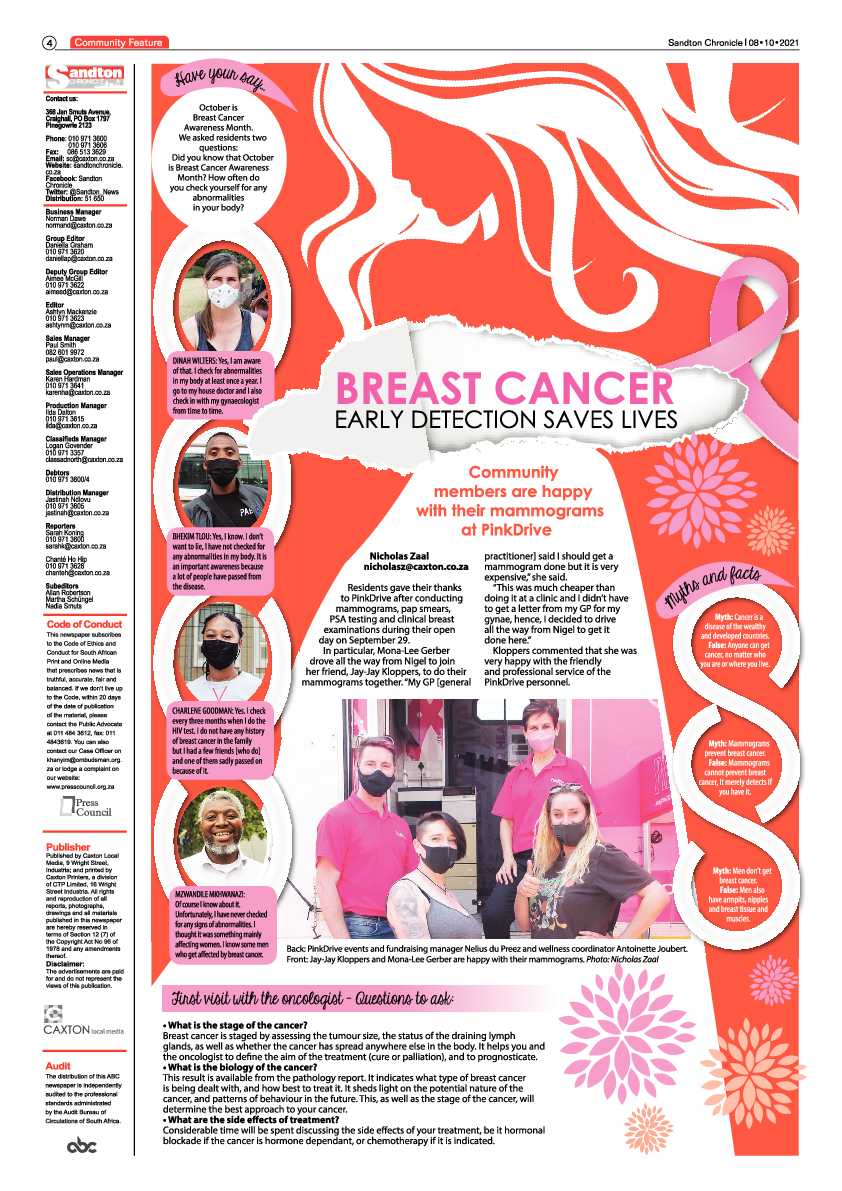 Sandton Chronicle 08 October 2021 page 4