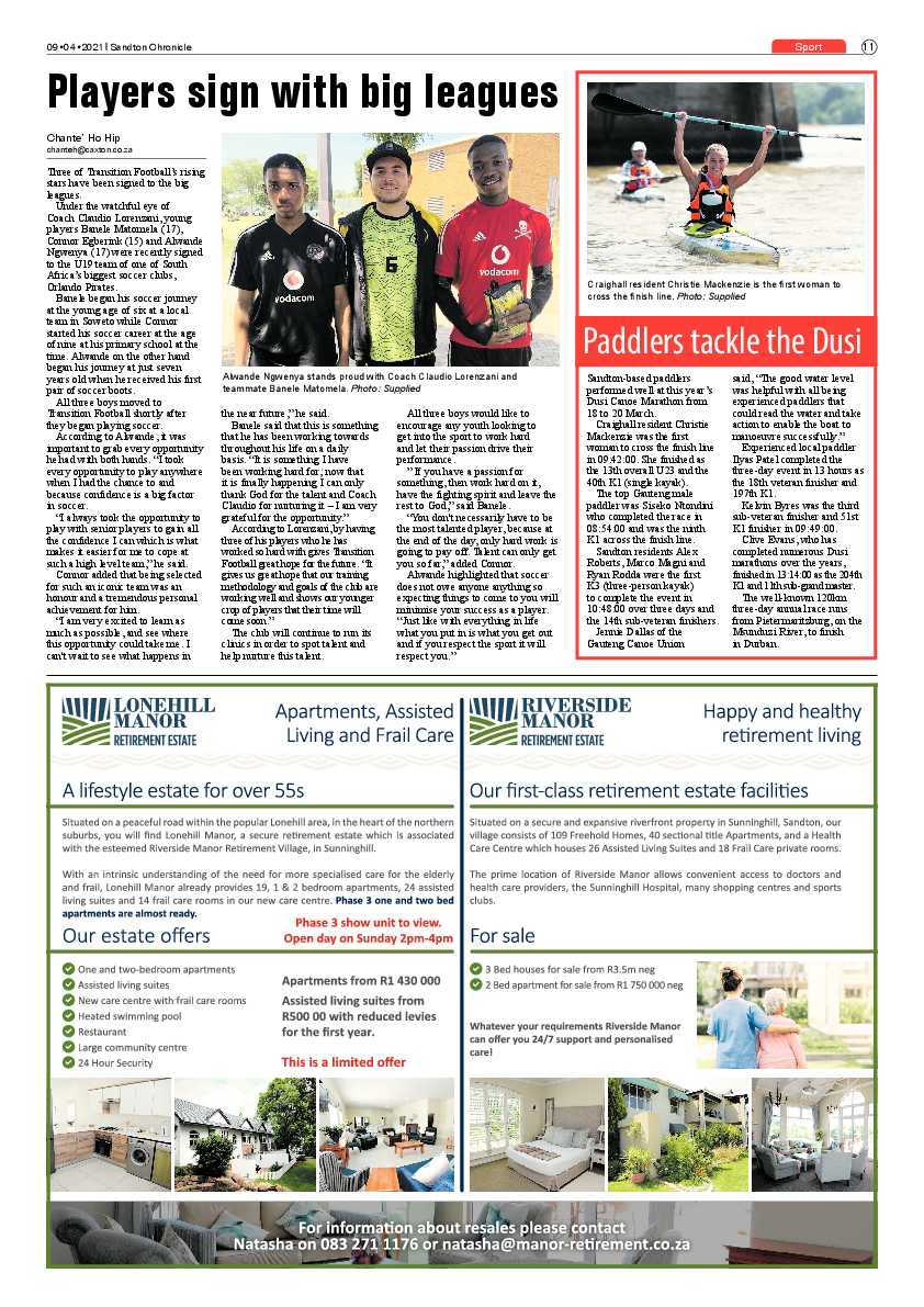 Sandton Chronicle 09 April 2021 page 11