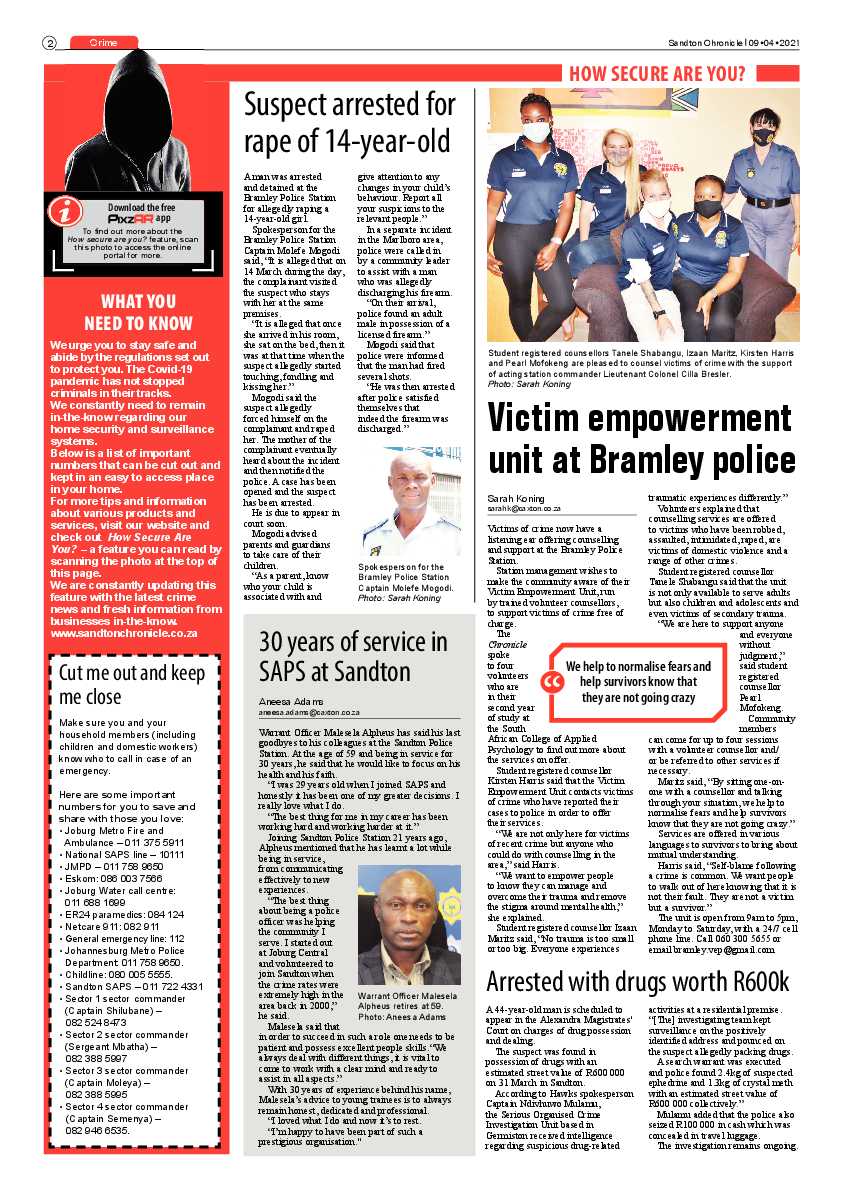 Sandton Chronicle 09 April 2021 page 2