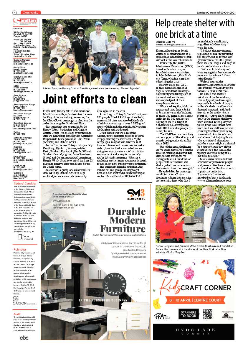 Sandton Chronicle 09 April 2021 page 4