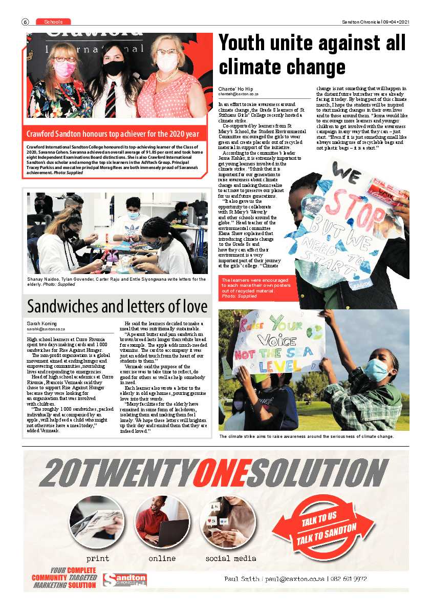 Sandton Chronicle 09 April 2021 page 6