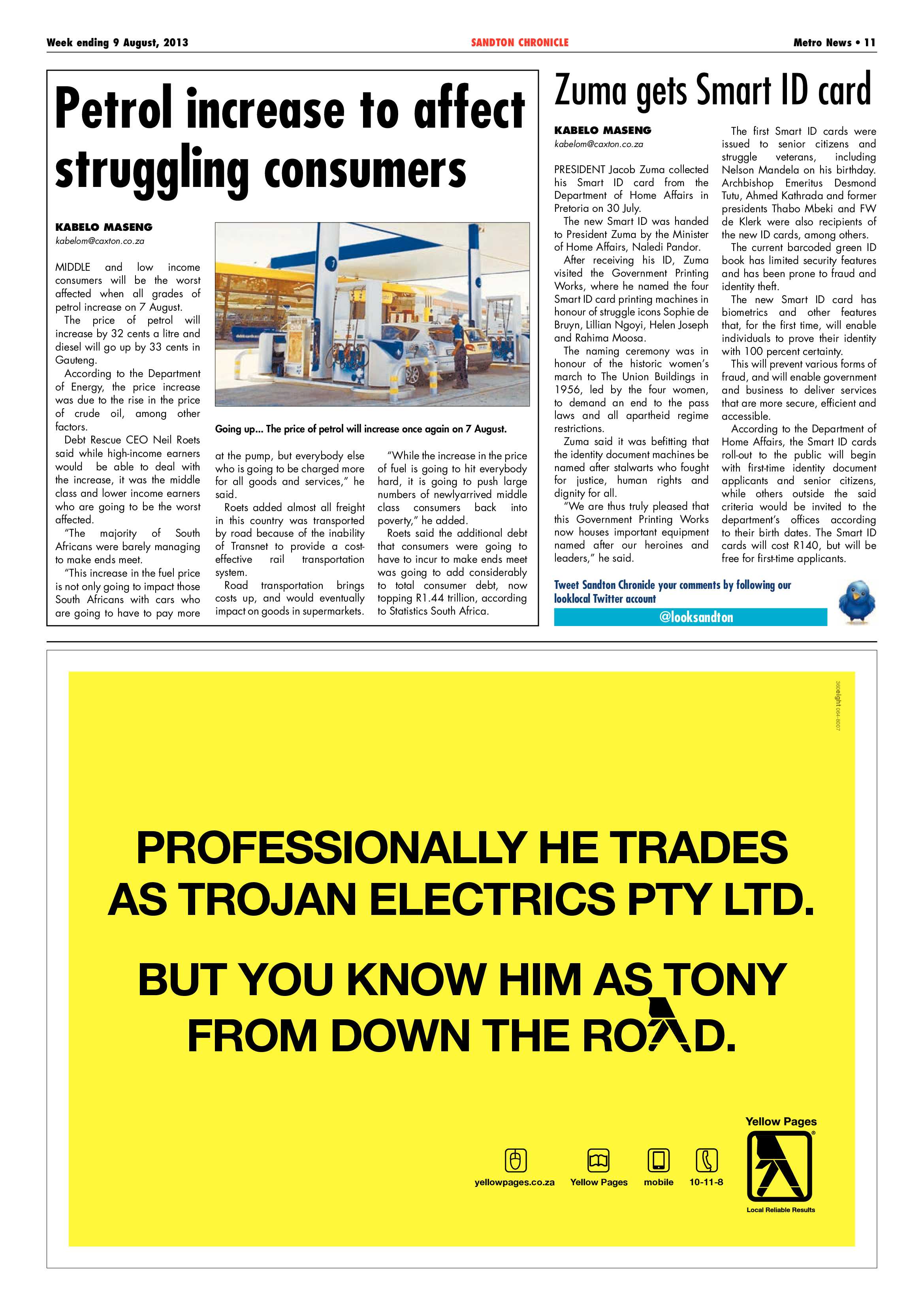 Sandton Chronicle 09 August 2013 page 11