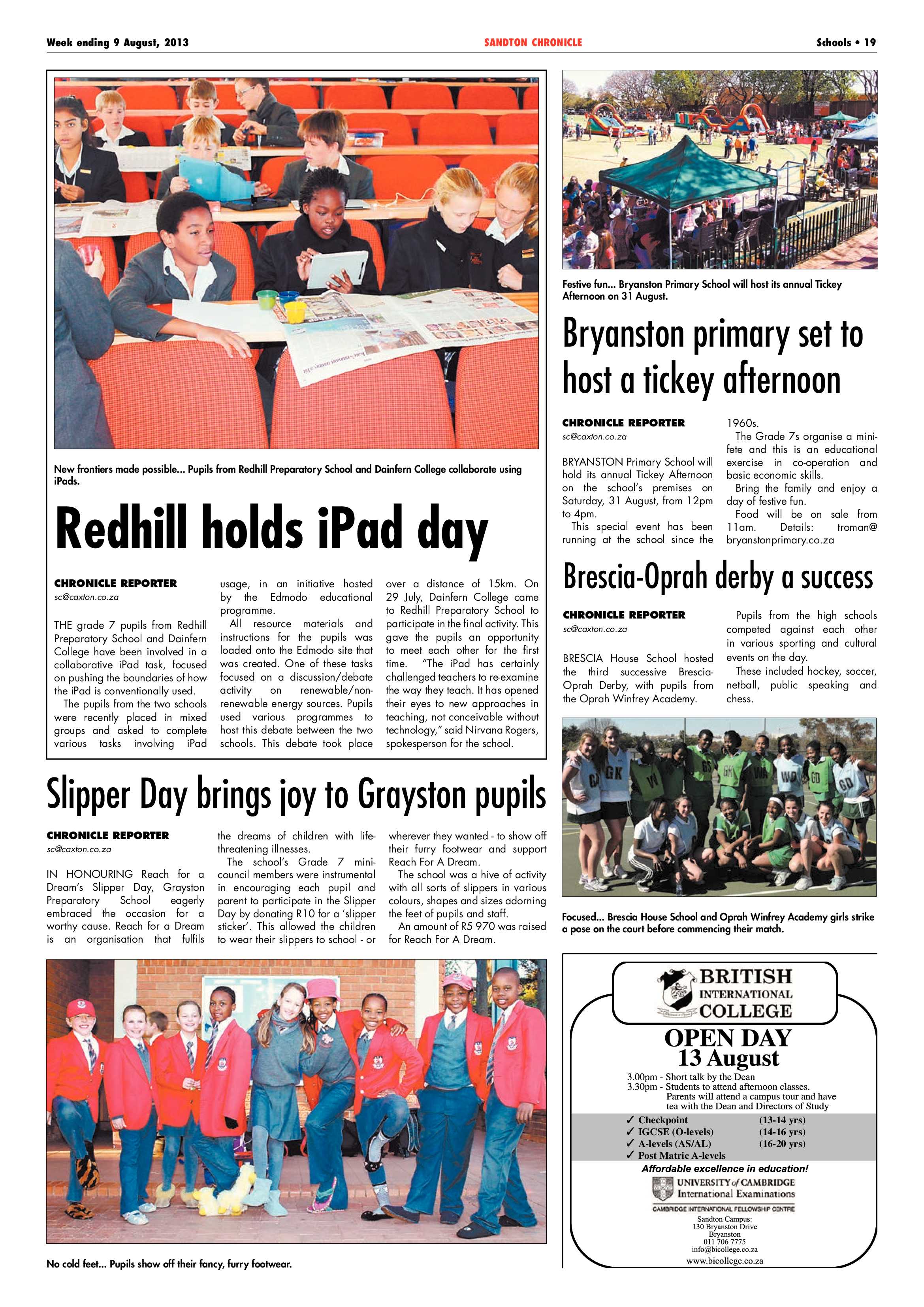 Sandton Chronicle 09 August 2013 page 35