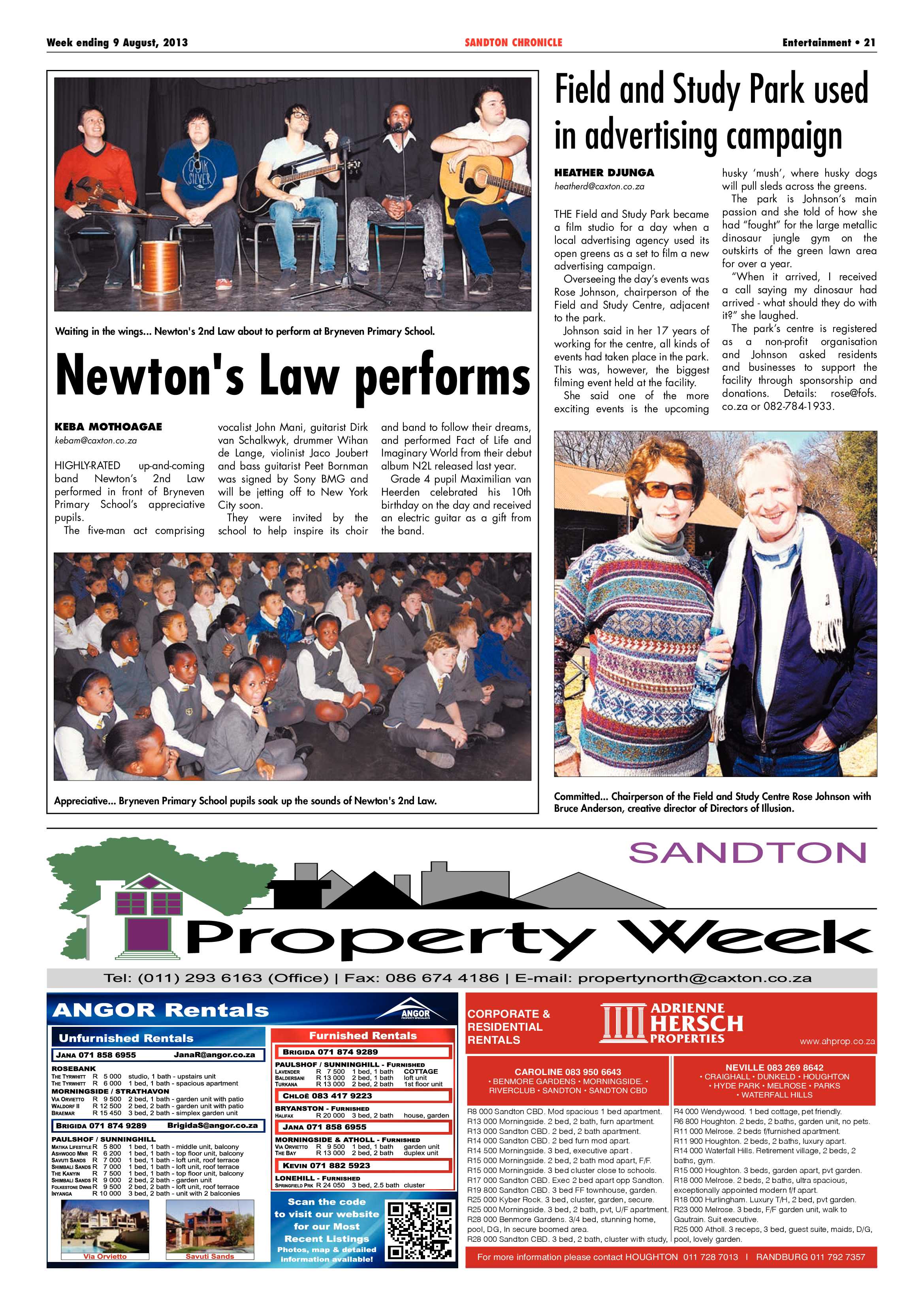 Sandton Chronicle 09 August 2013 page 37