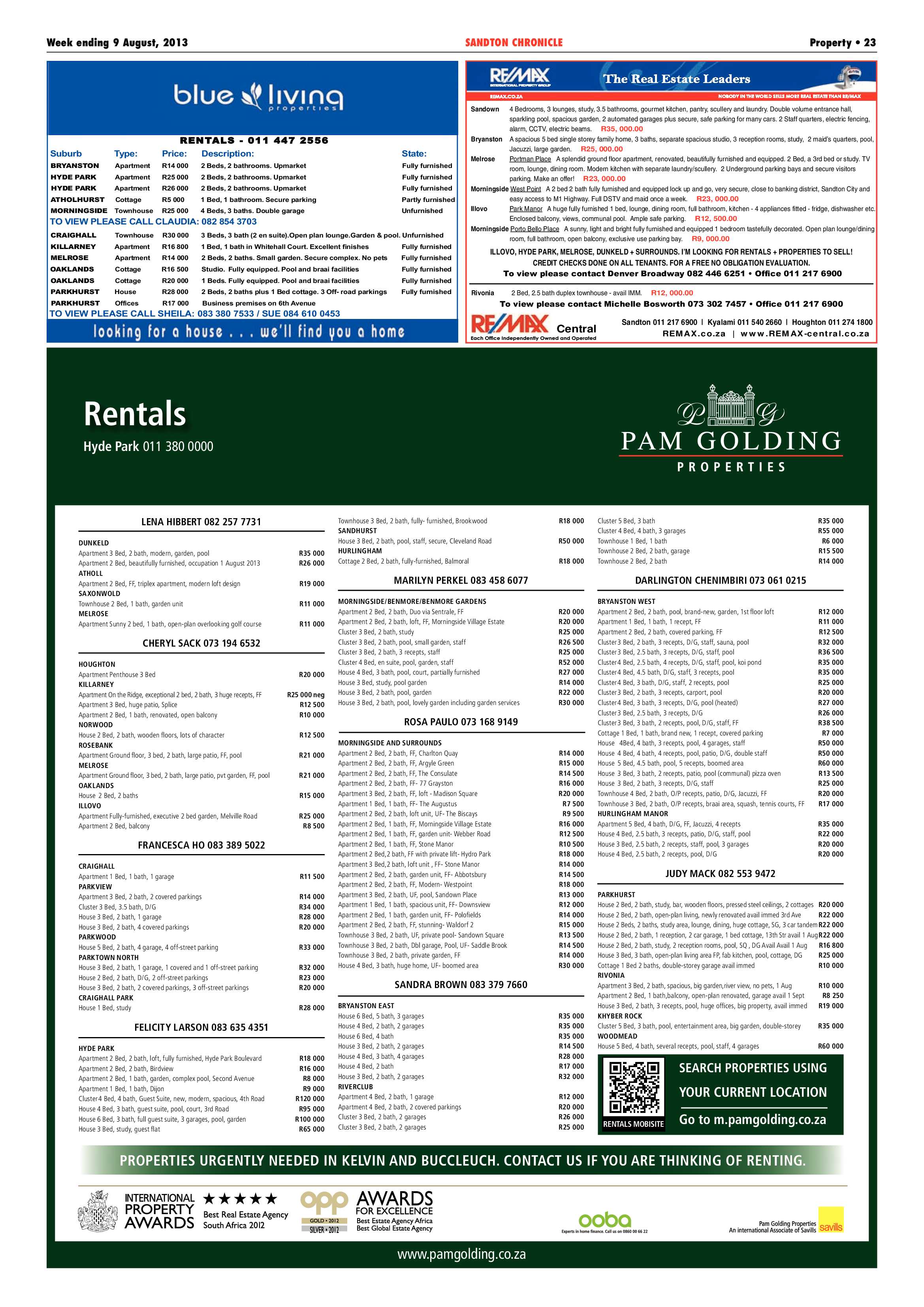 Sandton Chronicle 09 August 2013 page 39