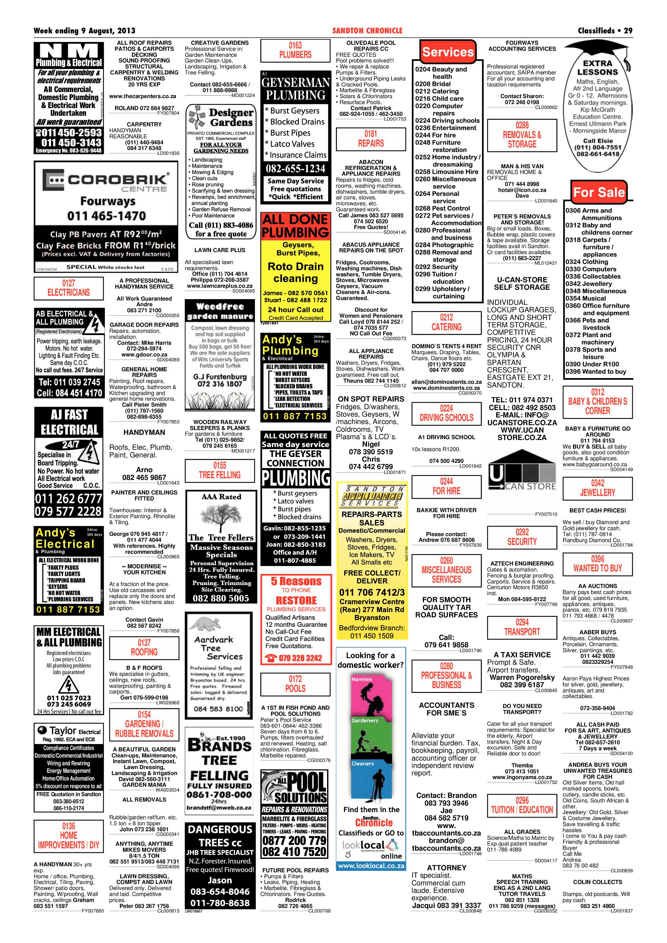 Sandton Chronicle 09 August 2013 page 45