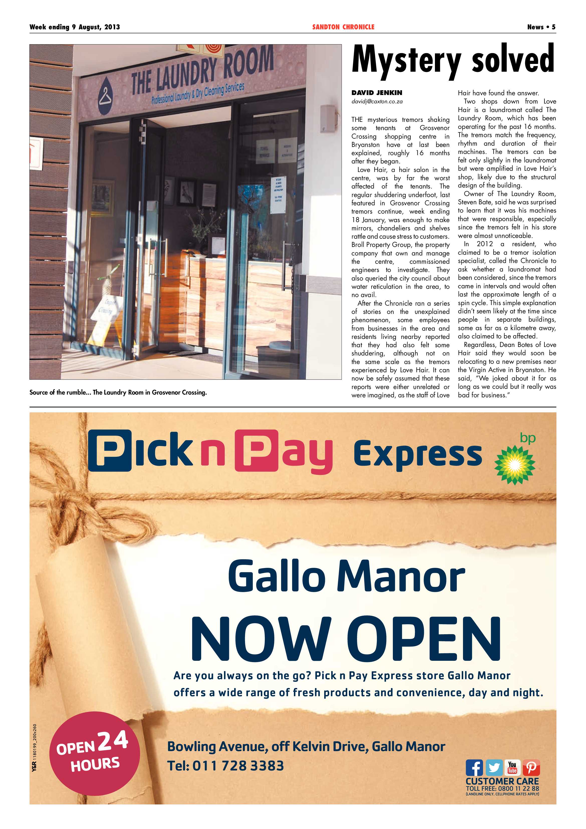Sandton Chronicle 09 August 2013 page 5