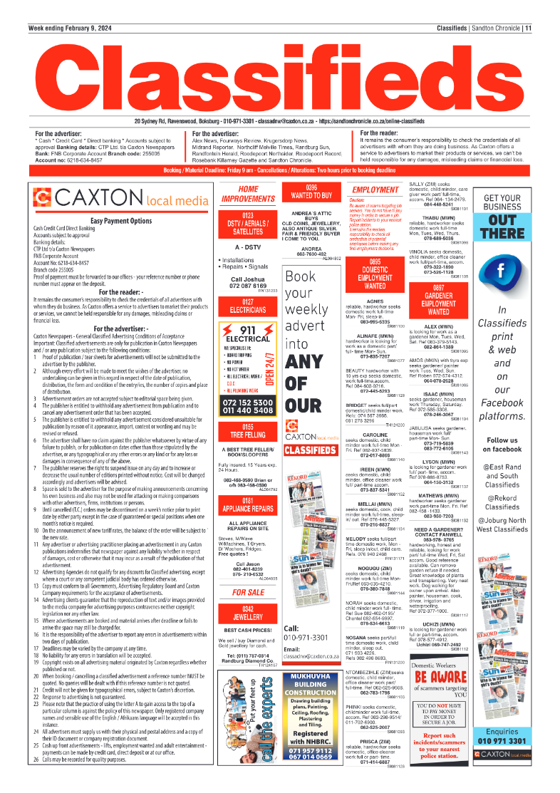 Sandton Chronicle 09 February 2024 page 11