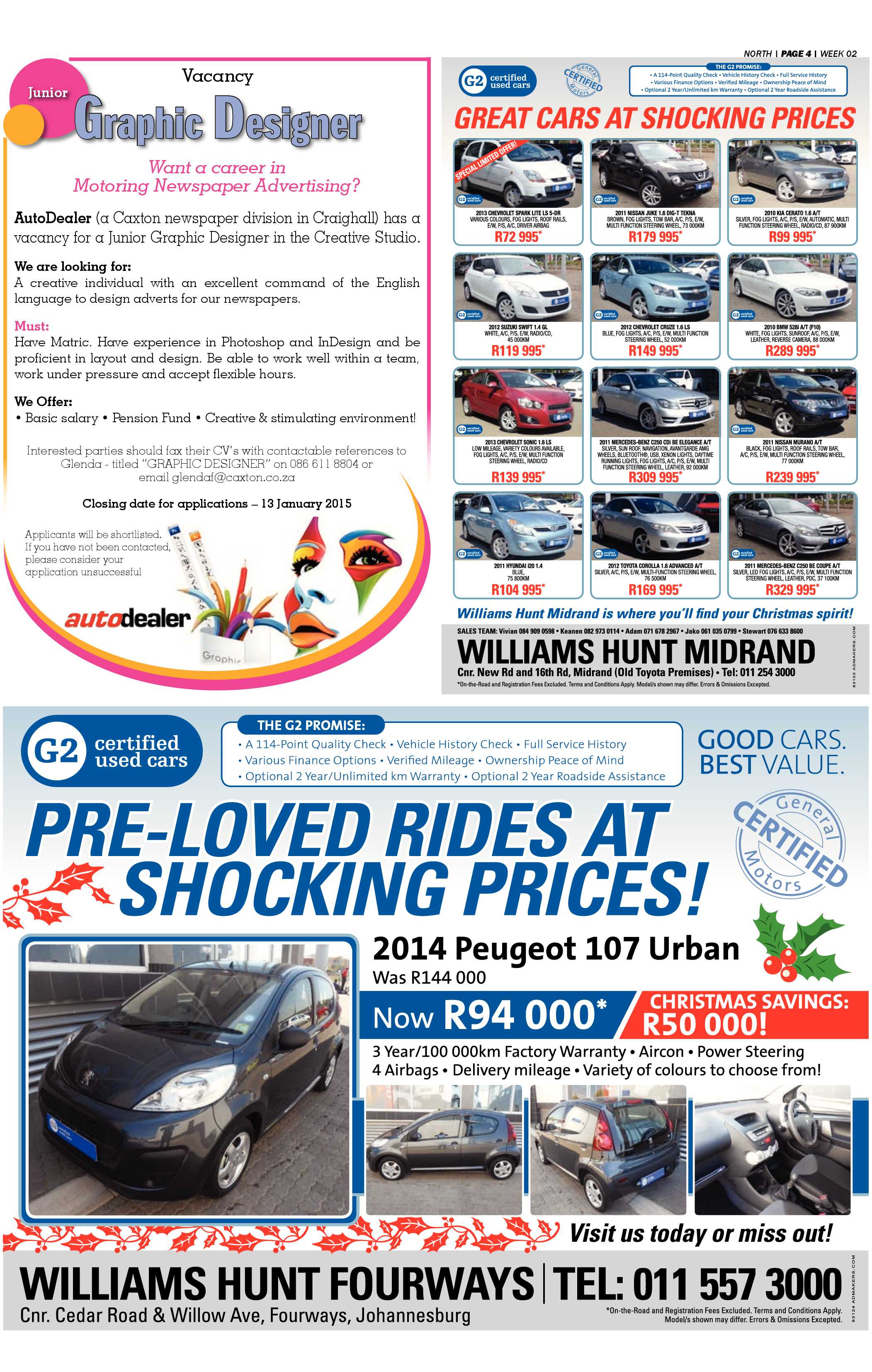 Sandton Chronicle 09 January 2015 page 12