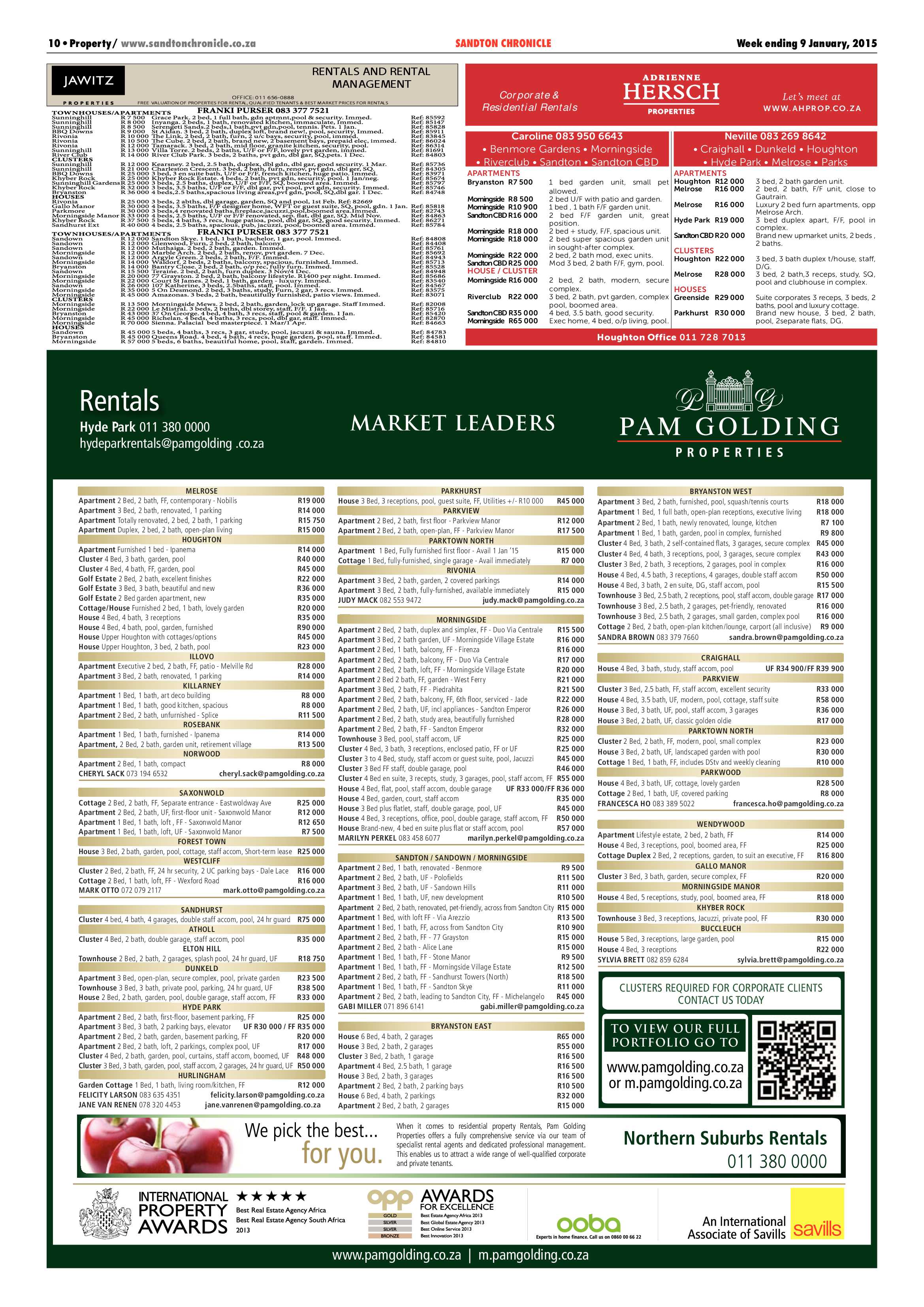 Sandton Chronicle 09 January 2015 page 15