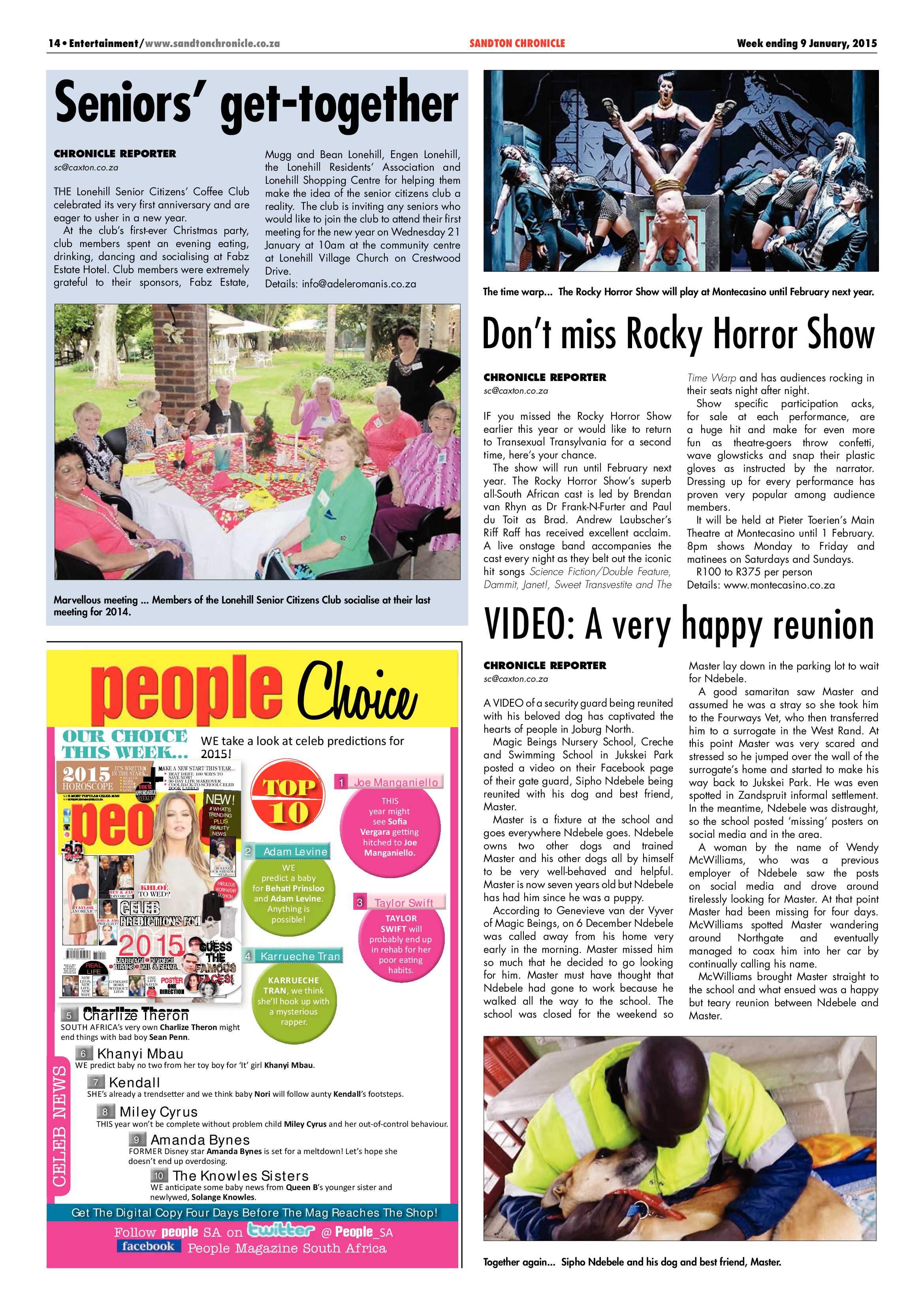 Sandton Chronicle 09 January 2015 page 19
