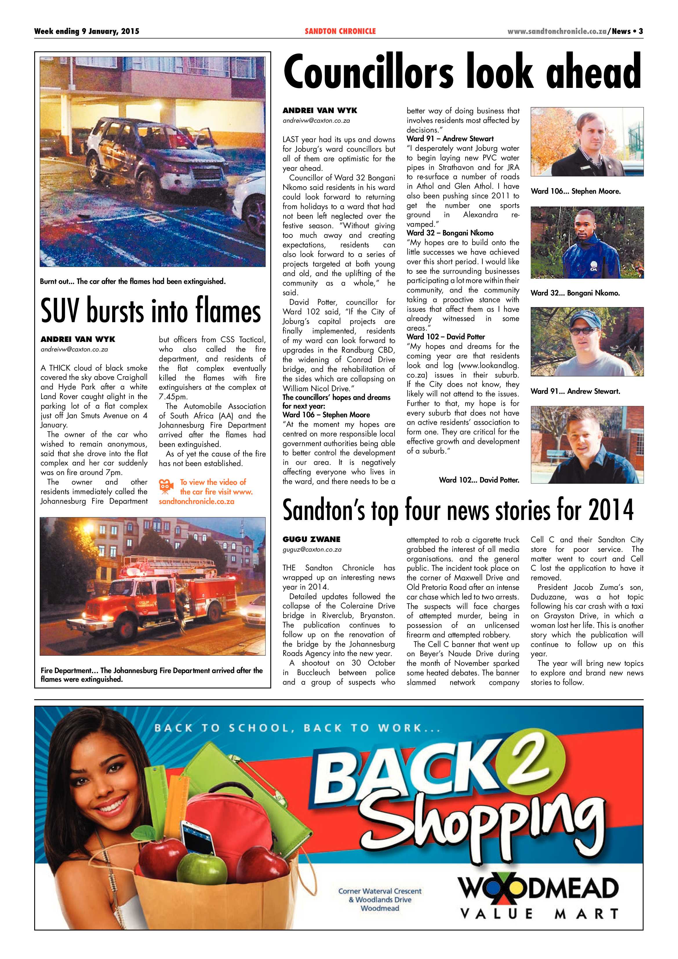 Sandton Chronicle 09 January 2015 page 3