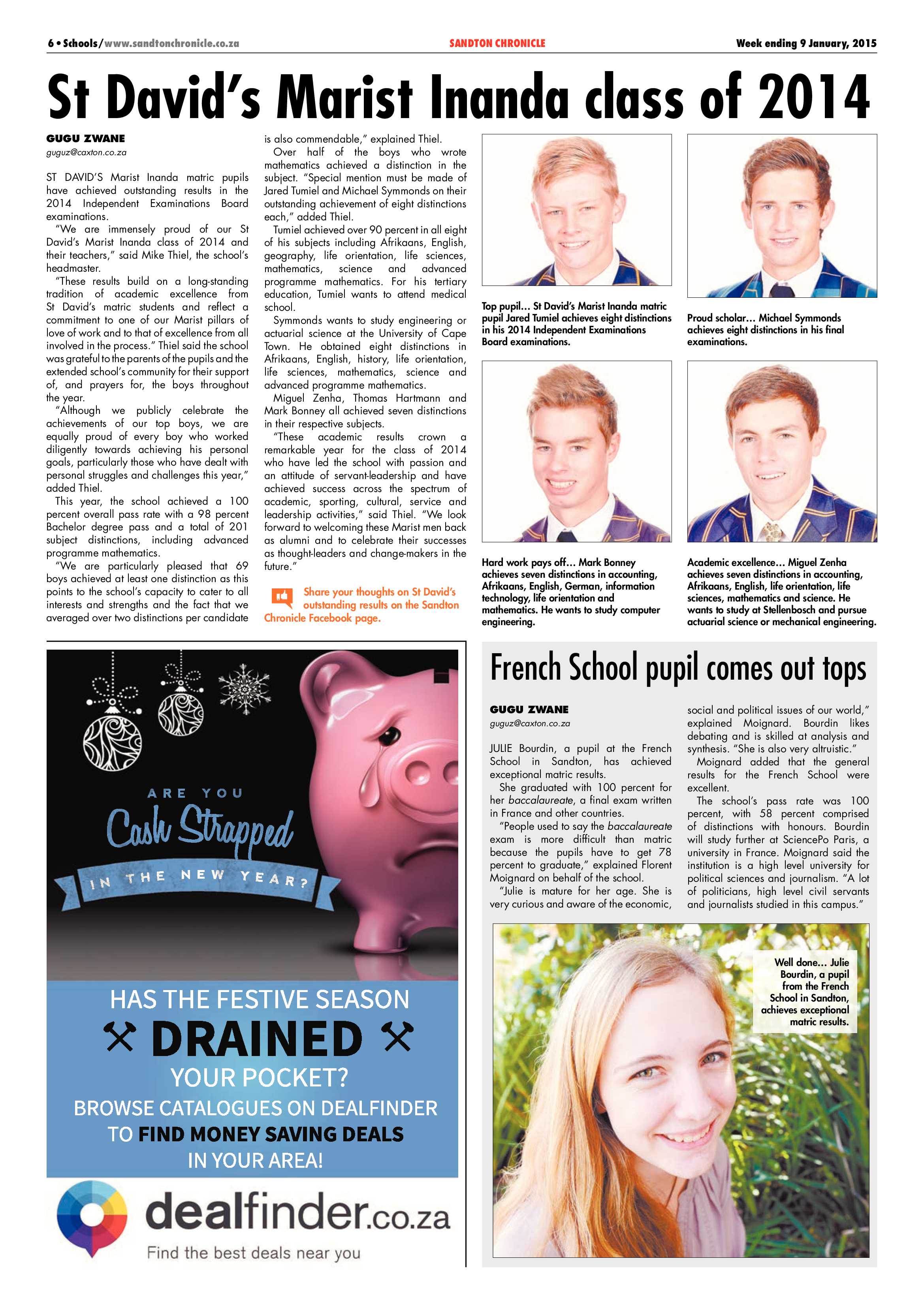 Sandton Chronicle 09 January 2015 page 6