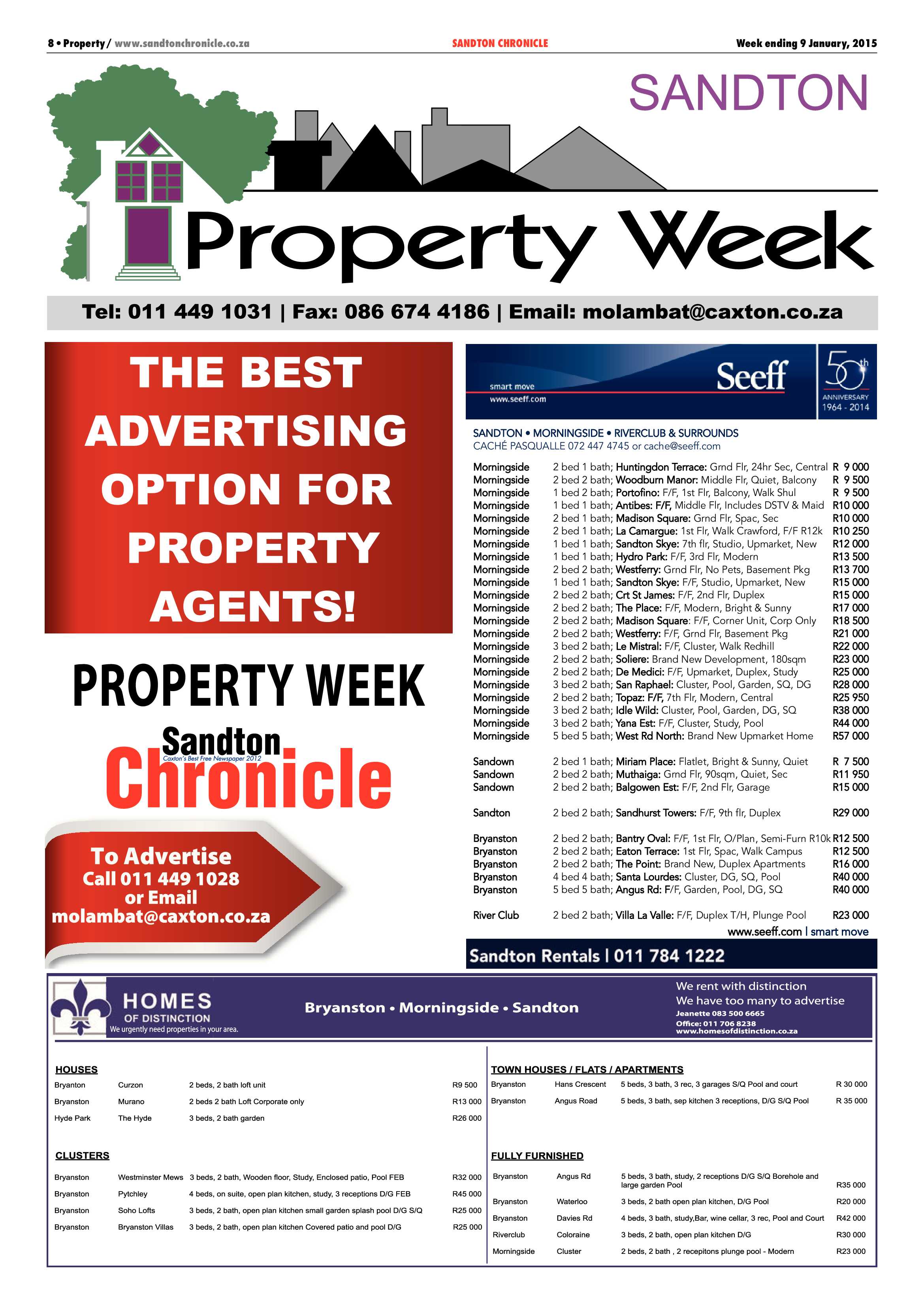 Sandton Chronicle 09 January 2015 page 8
