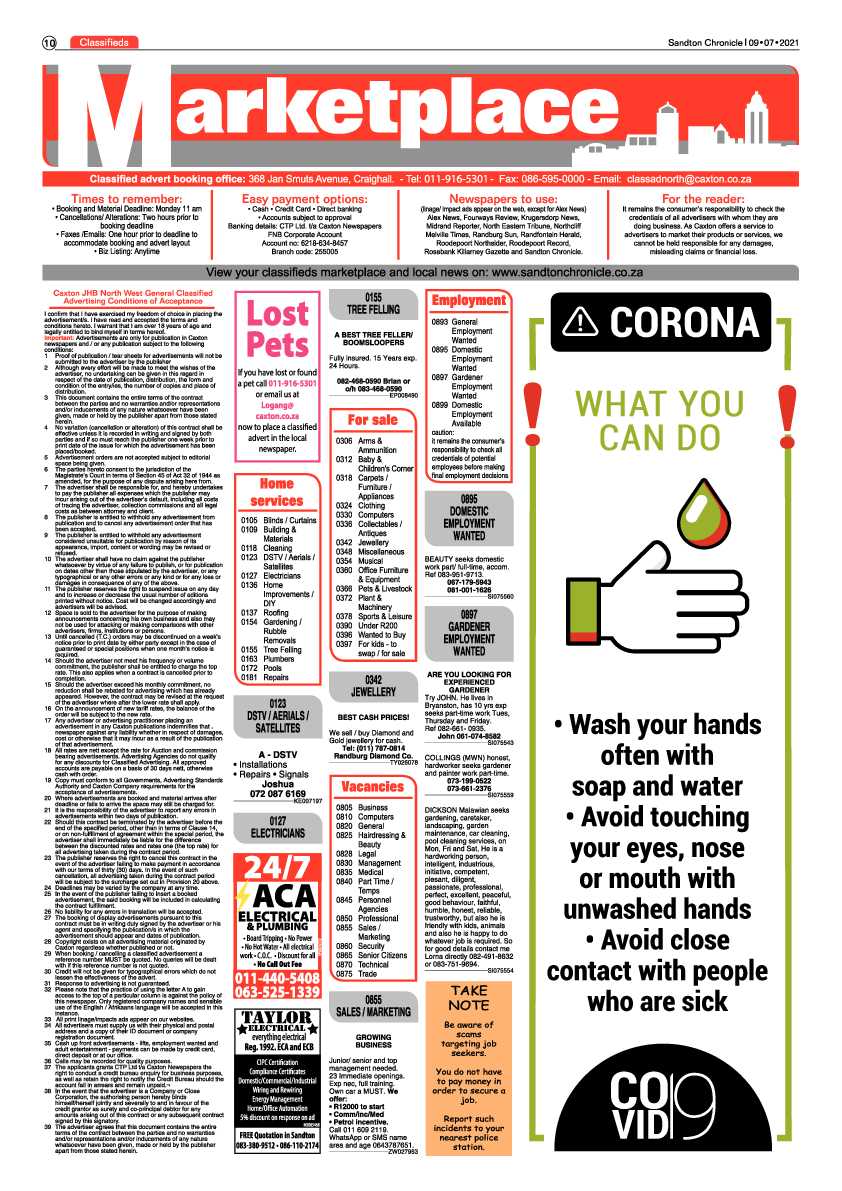 Sandton Chronicle 09 July 2021 page 10