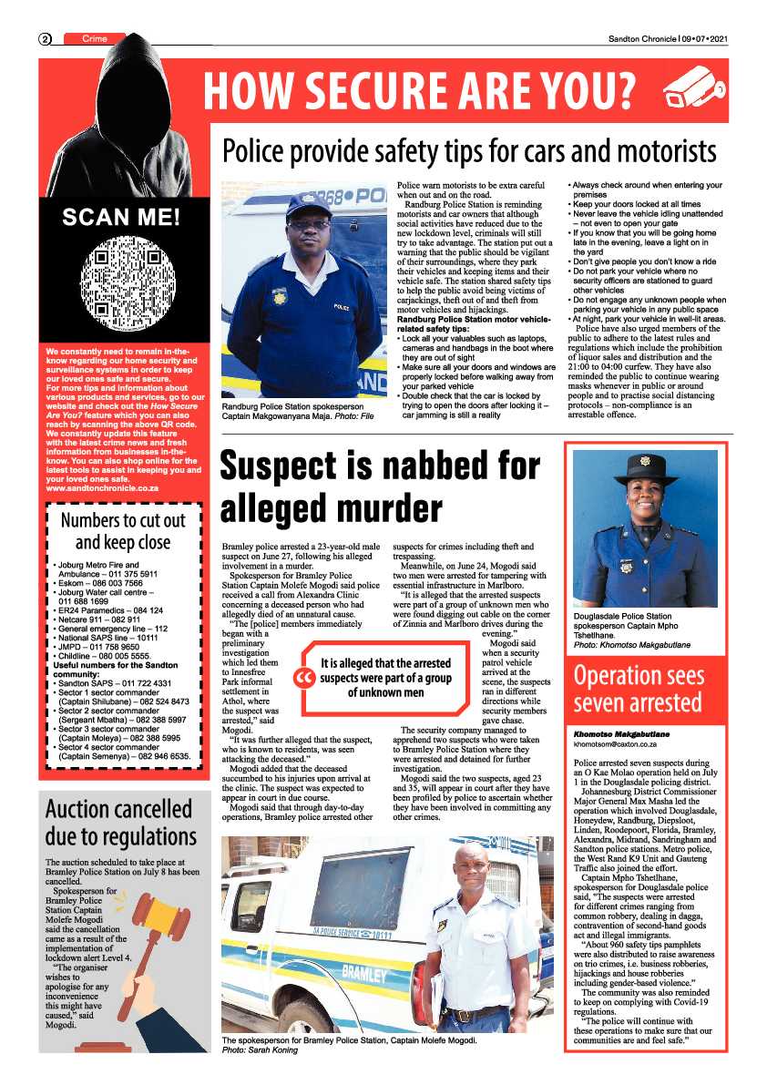Sandton Chronicle 09 July 2021 page 2