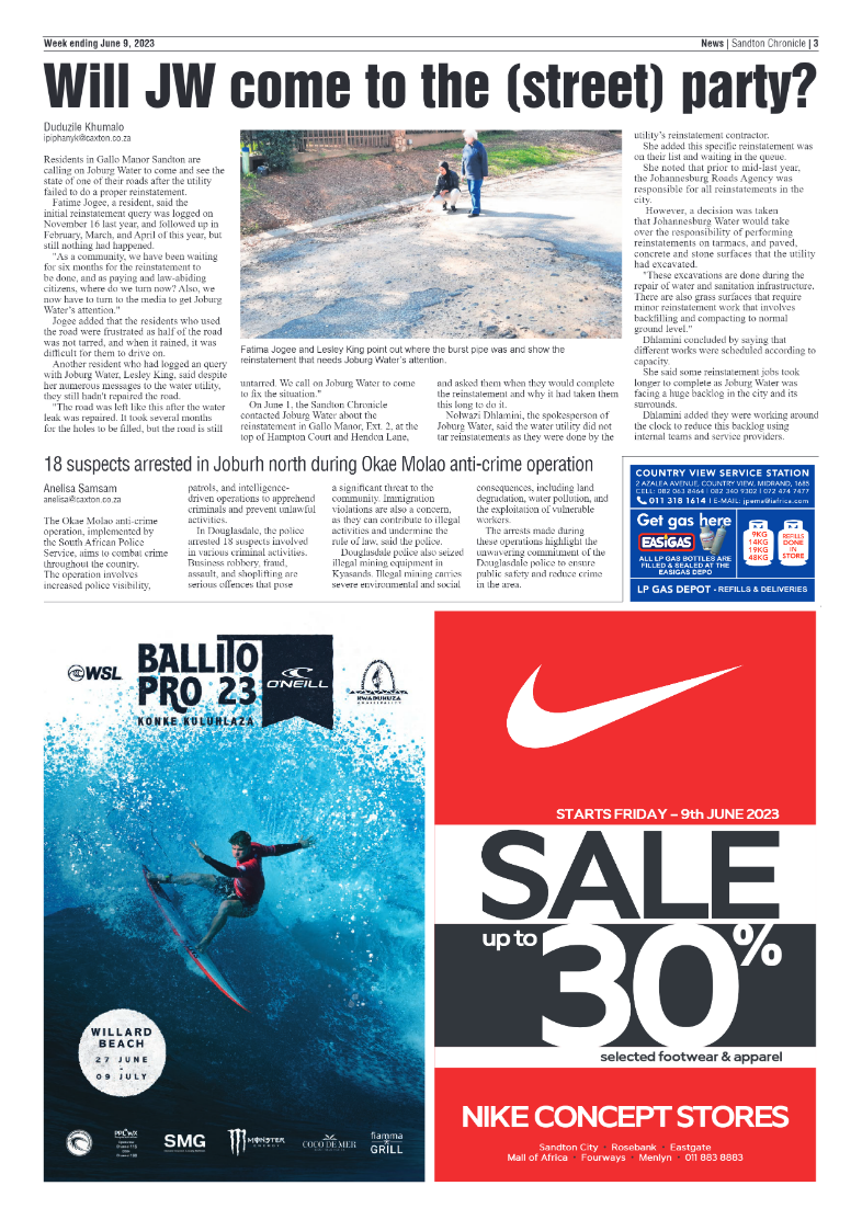 Sandton Chronicle 09 June 2023 page 3