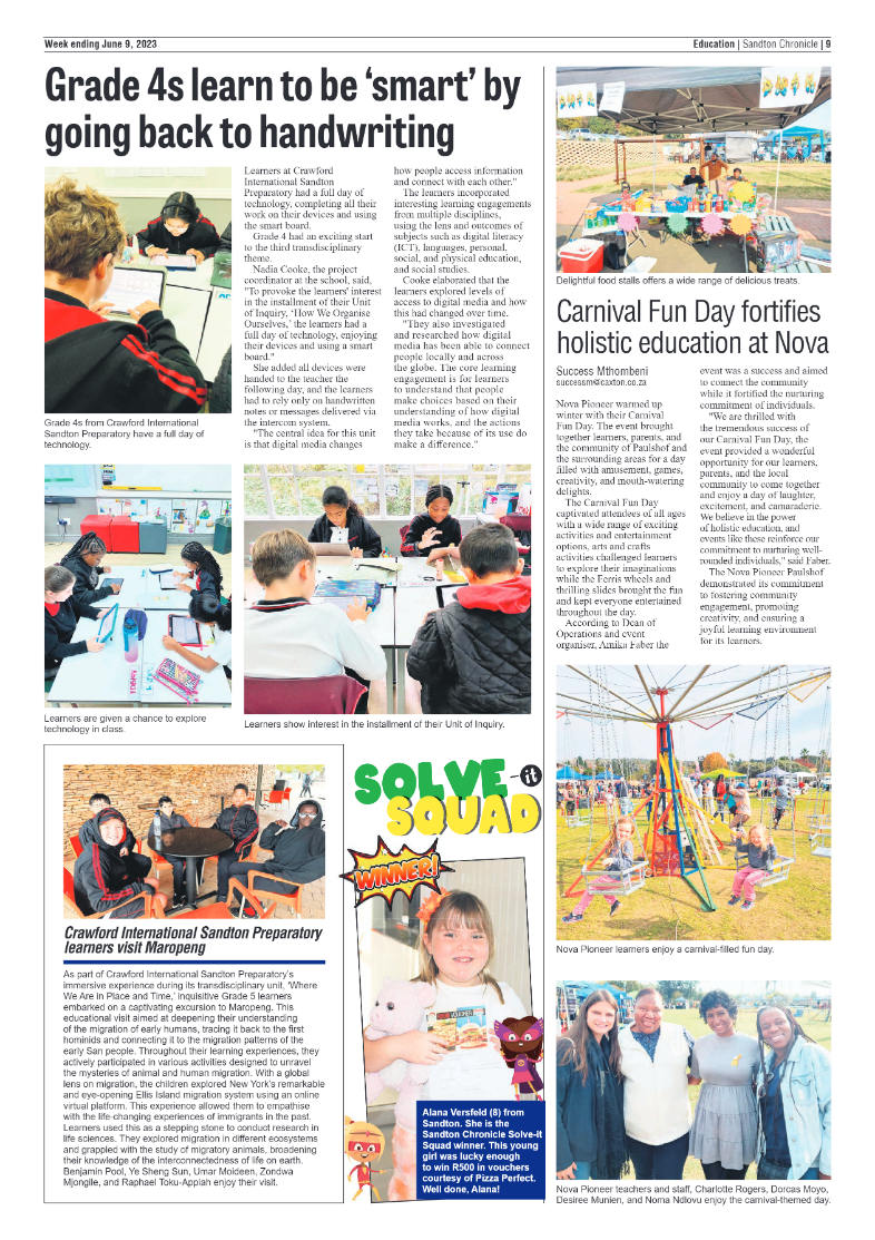 Sandton Chronicle 09 June 2023 page 9