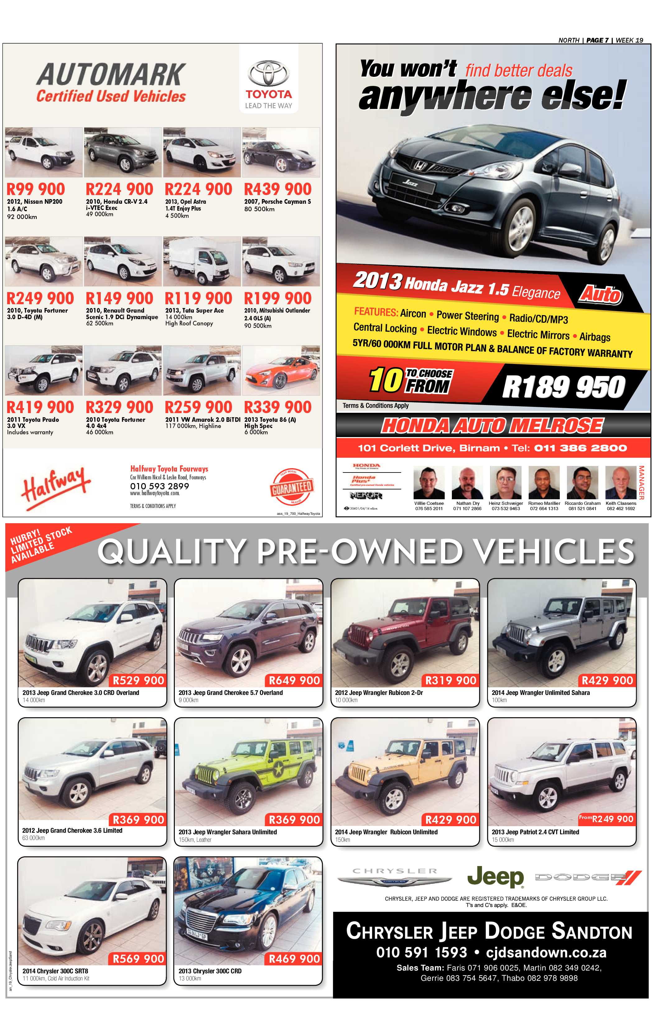 Sandton Chronicle 09 May 2014 page 19