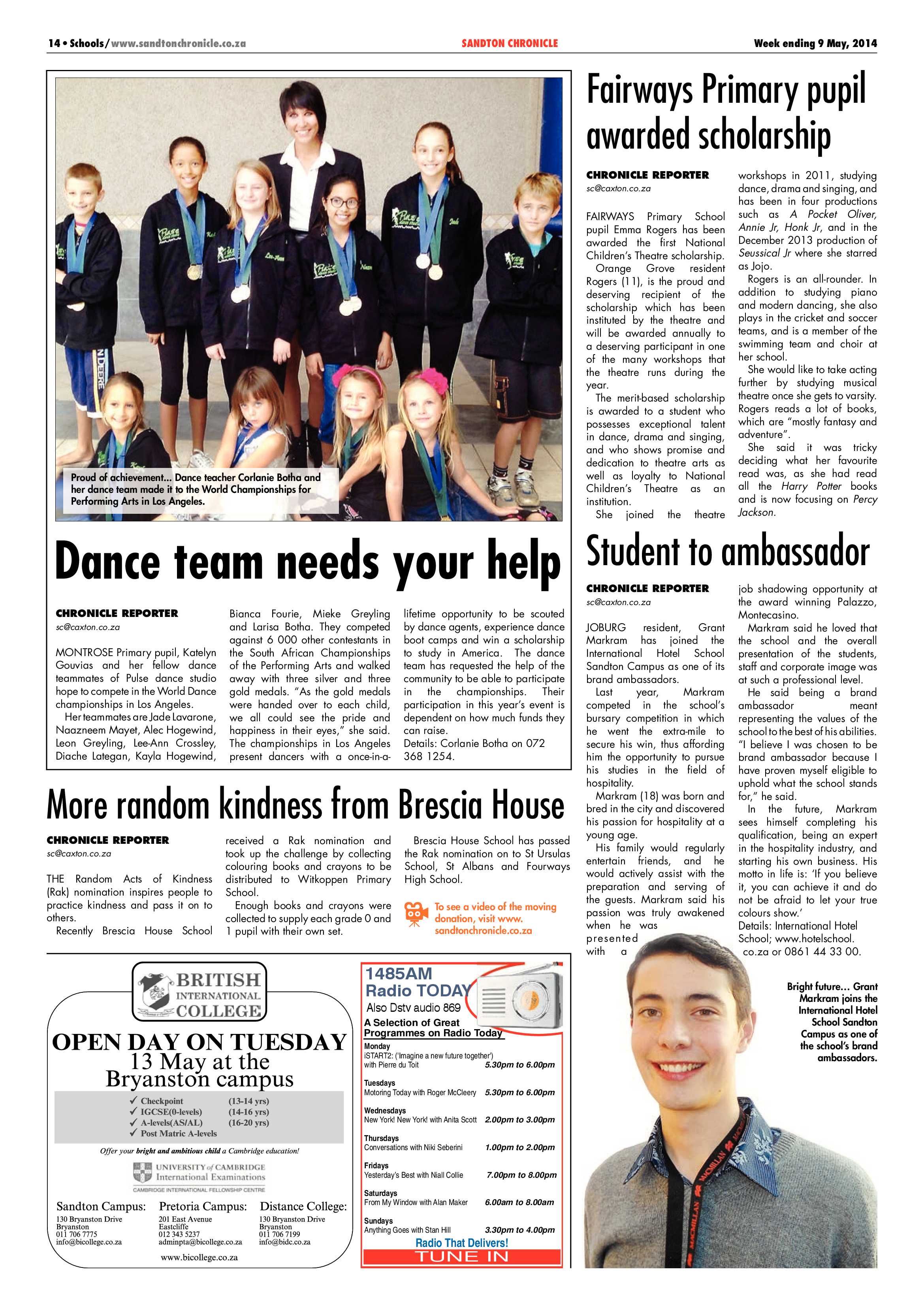 Sandton Chronicle 09 May 2014 page 22