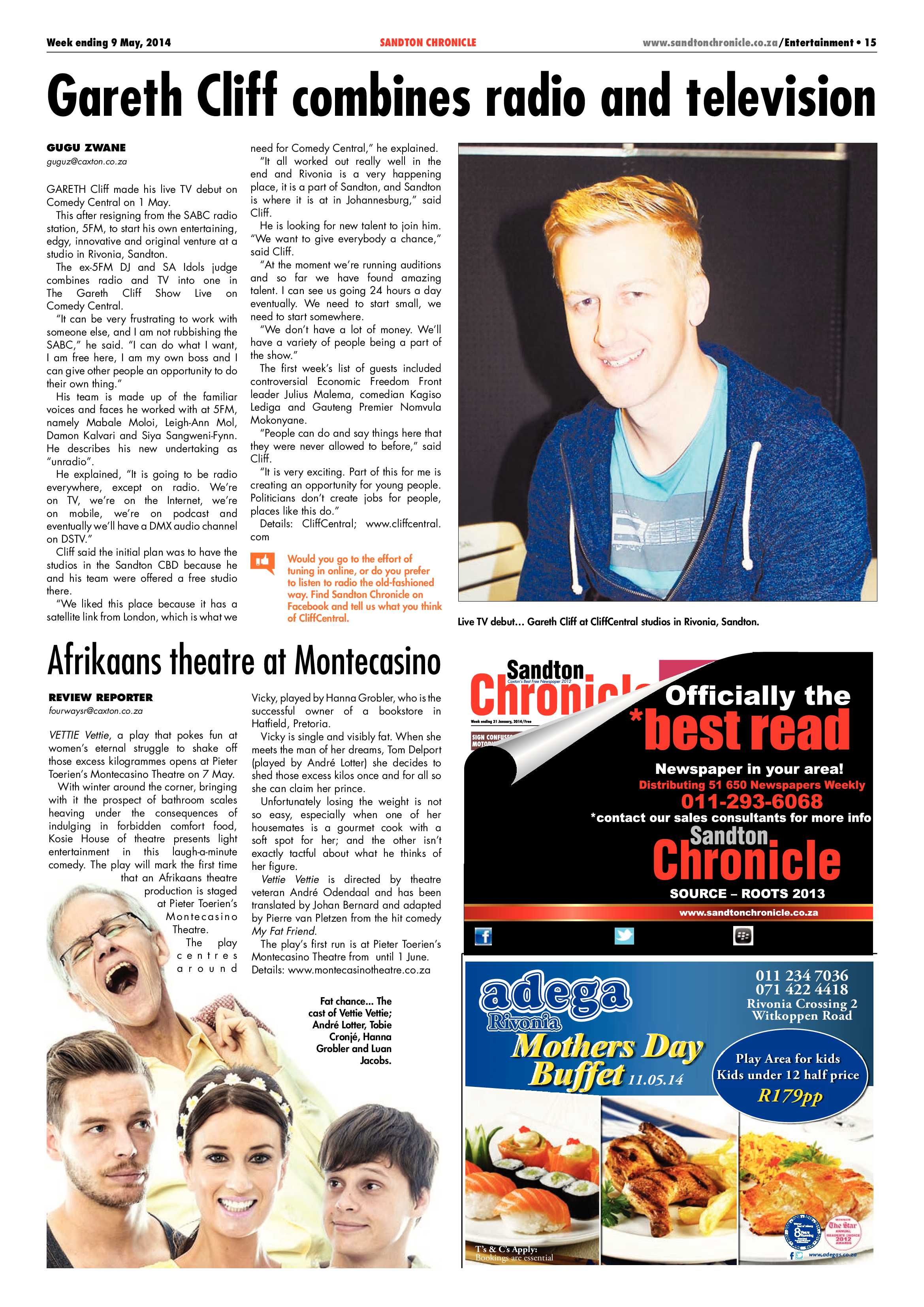 Sandton Chronicle 09 May 2014 page 23