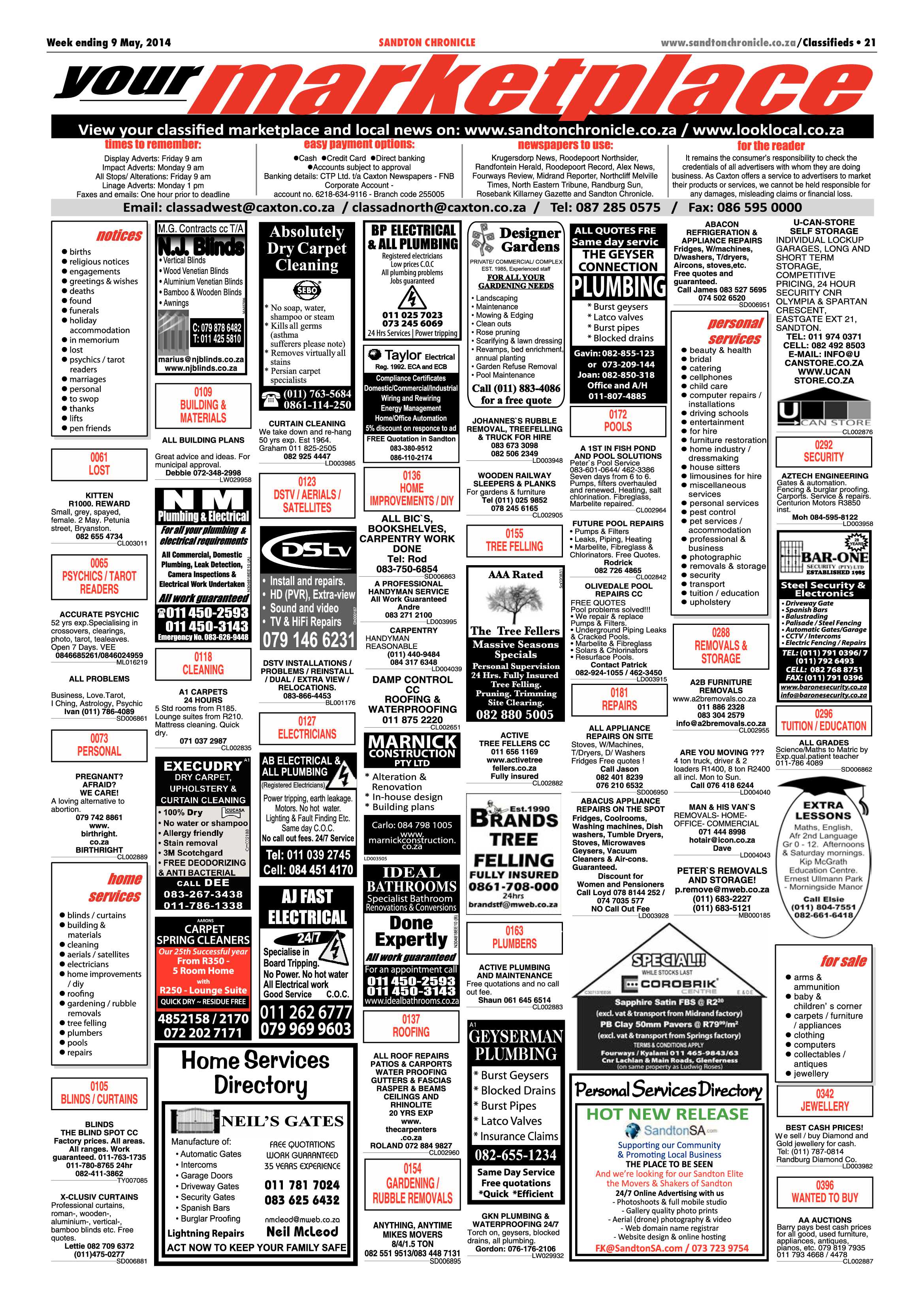 Sandton Chronicle 09 May 2014 page 29