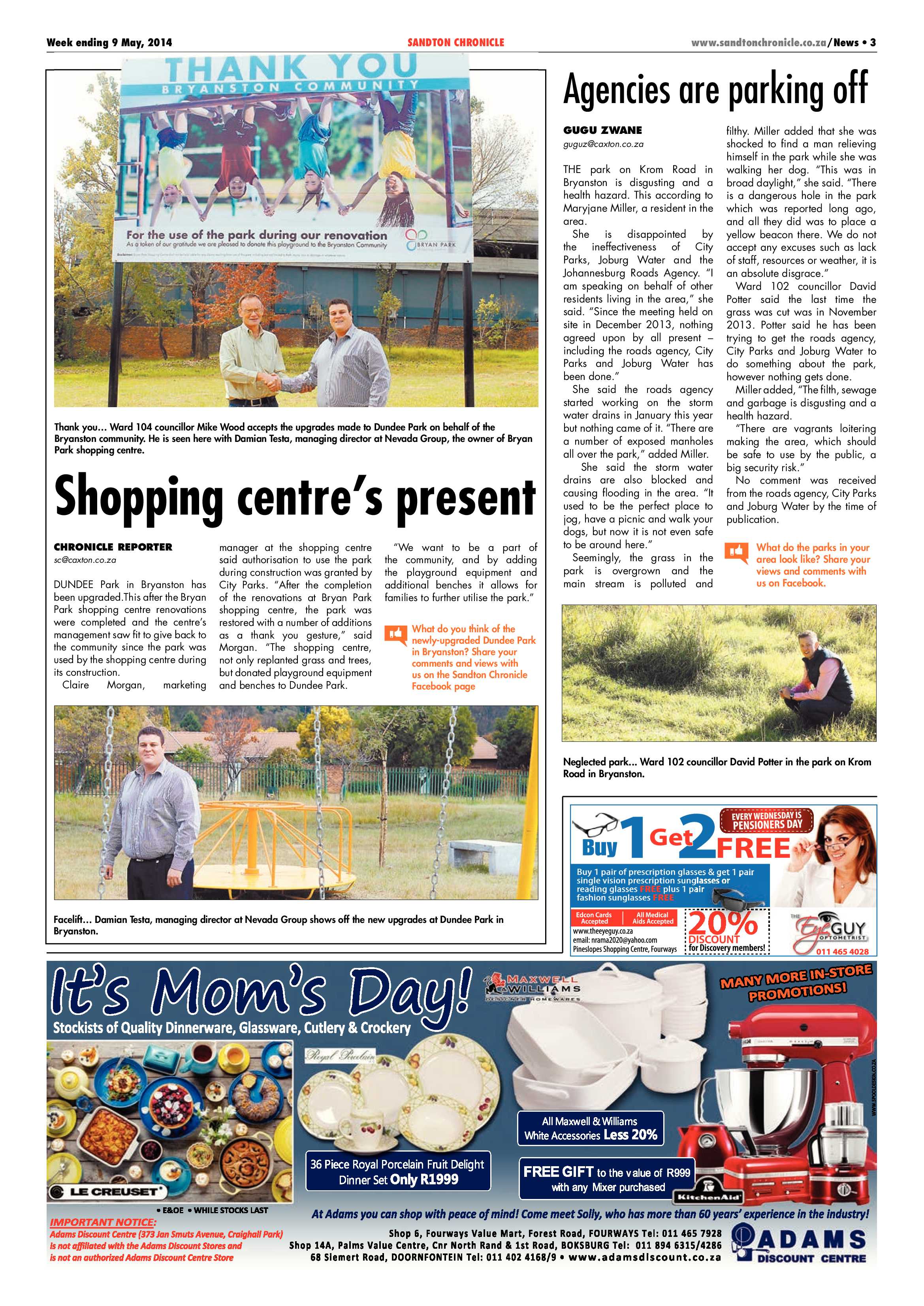 Sandton Chronicle 09 May 2014 page 3