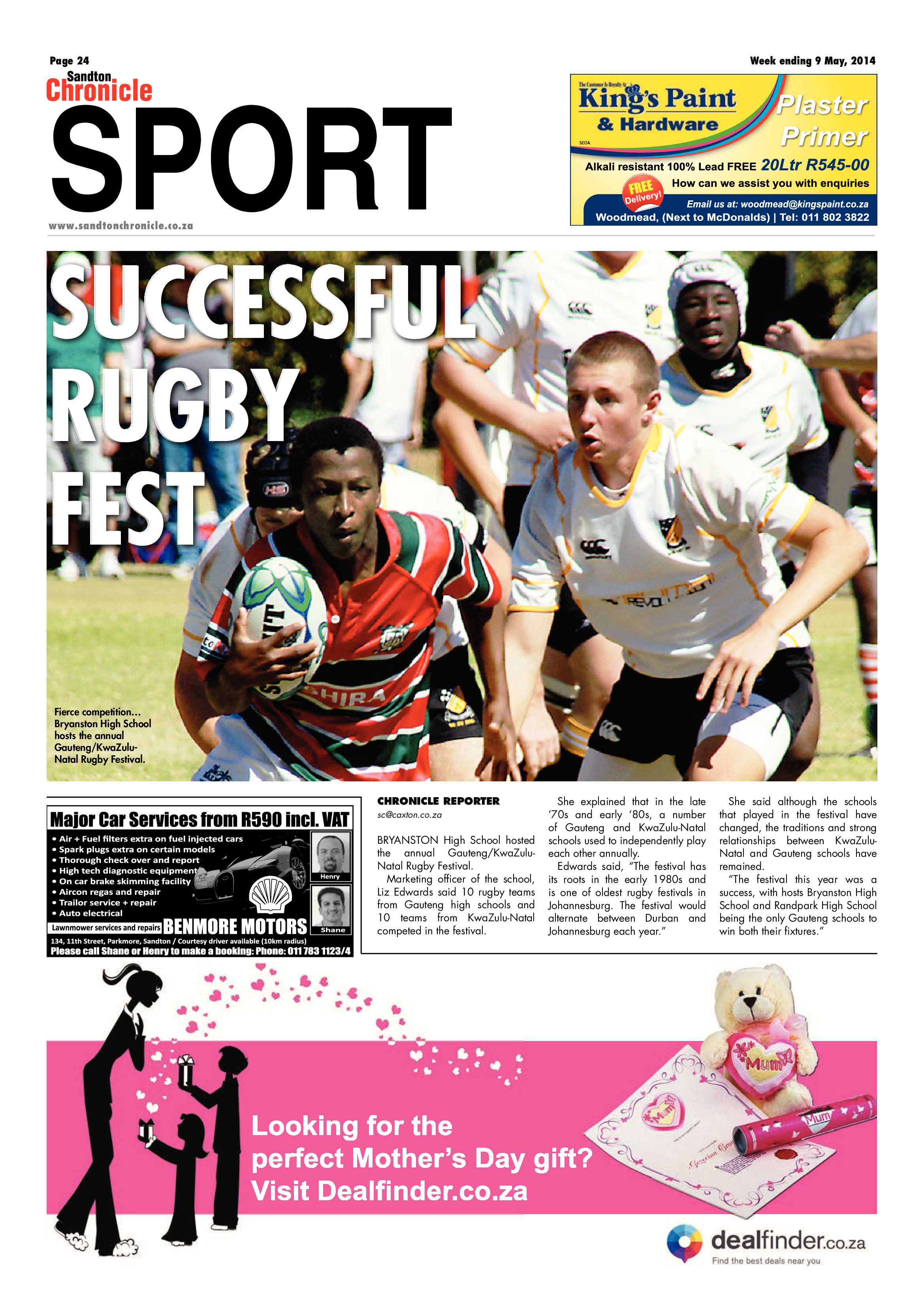 Sandton Chronicle 09 May 2014 page 32
