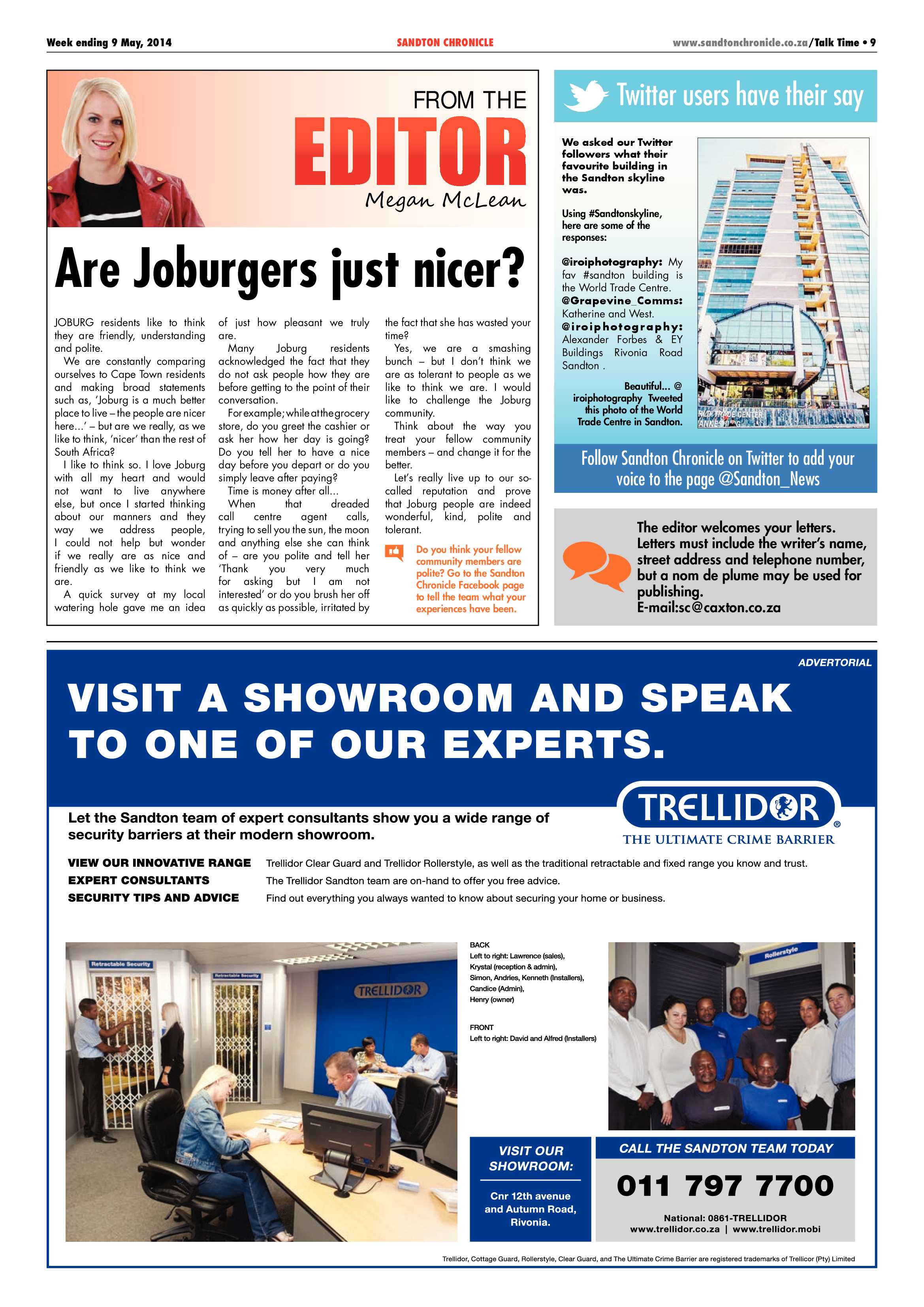 Sandton Chronicle 09 May 2014 page 9