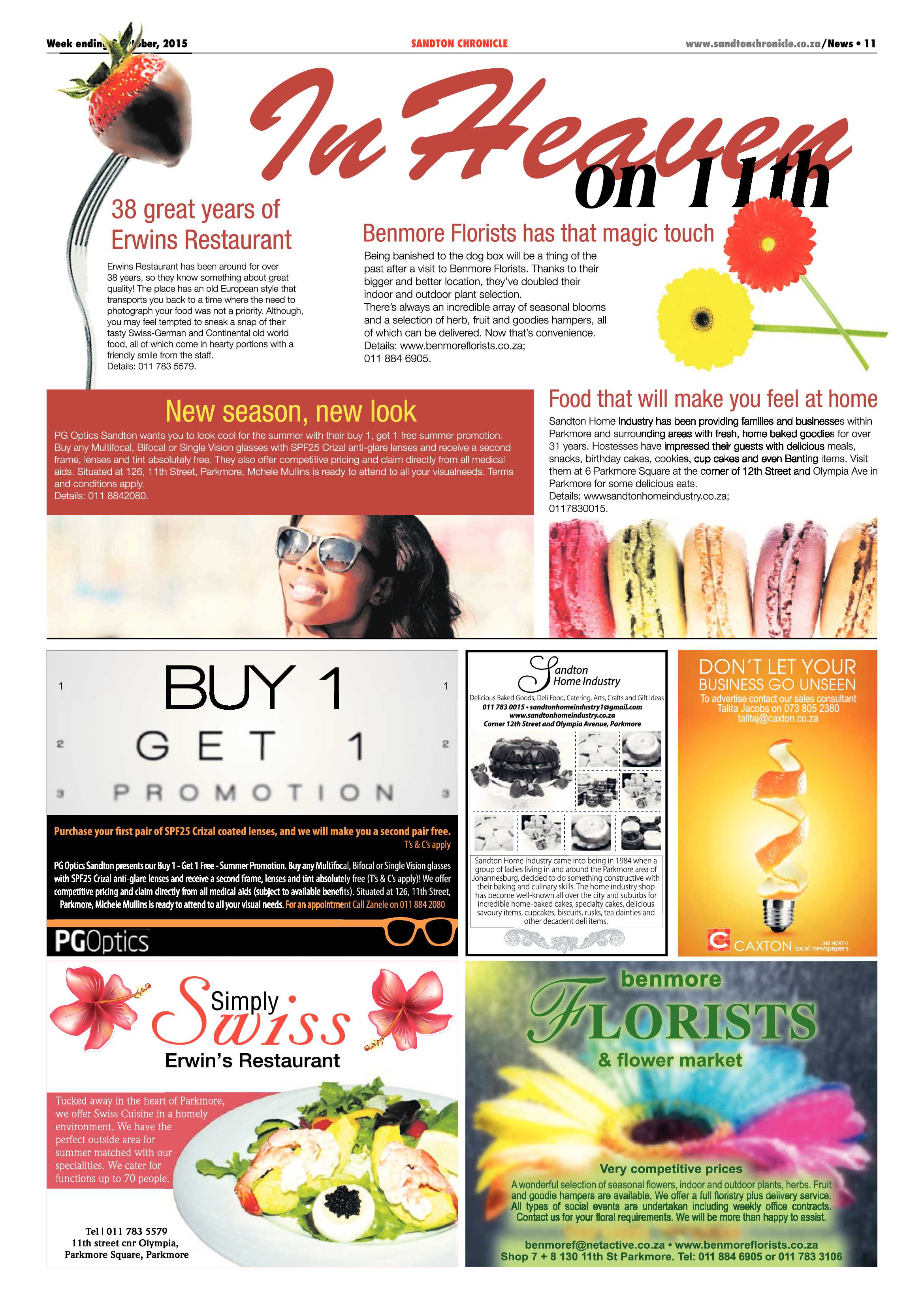 Sandton Chronicle 09 October 2015 page 11