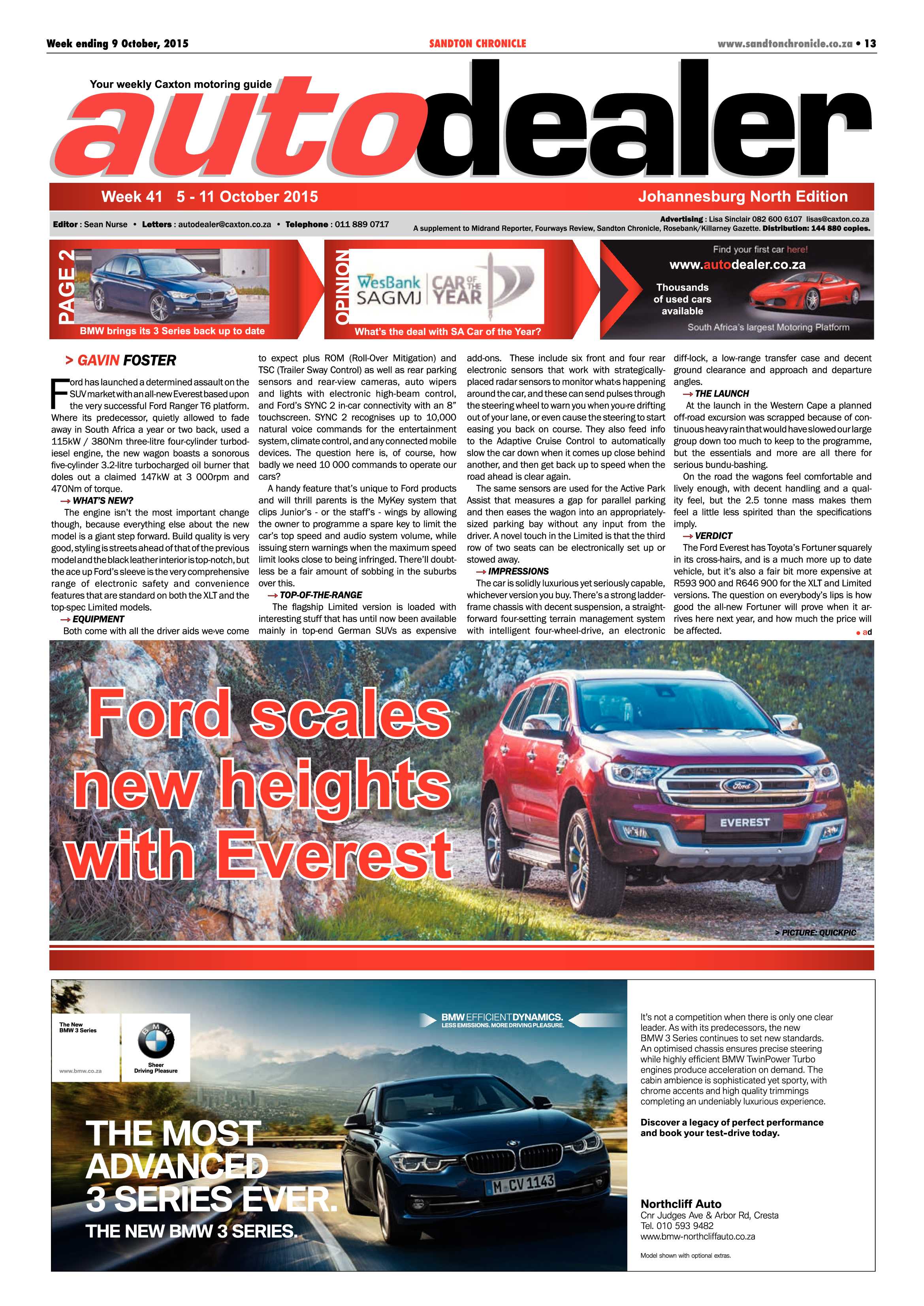 Sandton Chronicle 09 October 2015 page 13