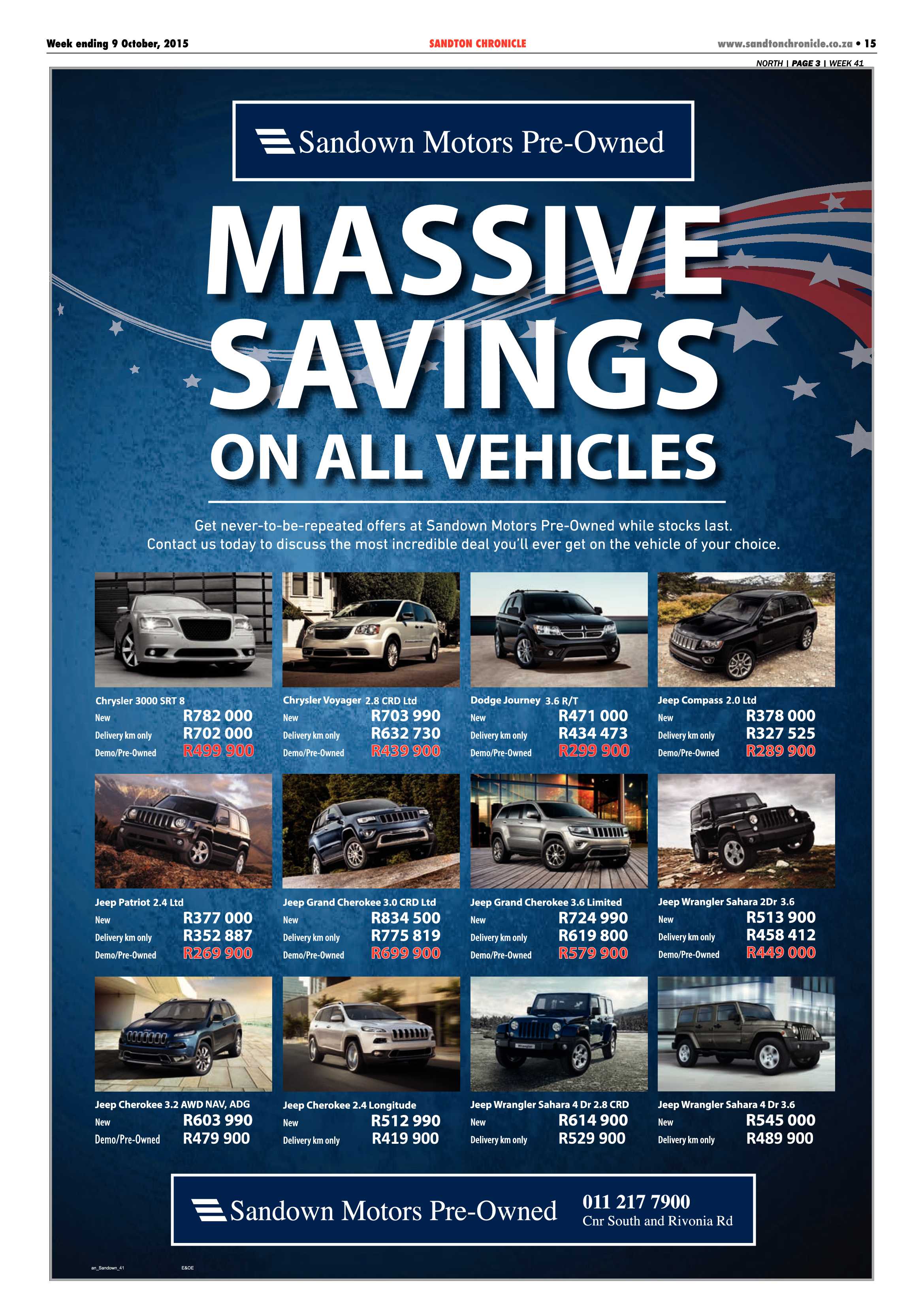 Sandton Chronicle 09 October 2015 page 15